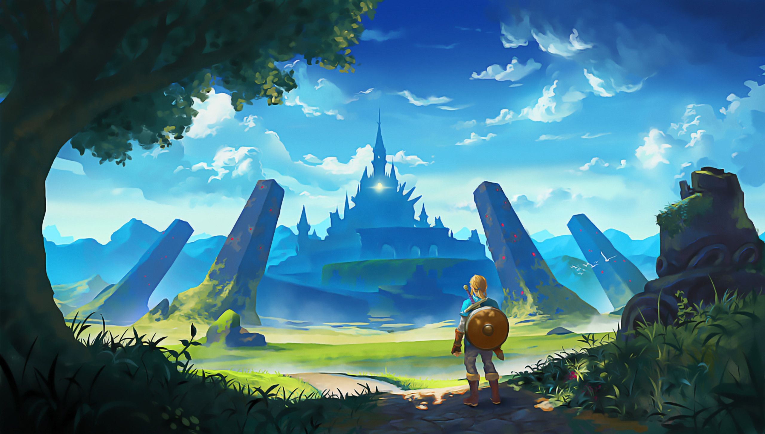 2560x1460 Zelda Landscape Wallpaper Free Zelda Landscape Background, Desktop