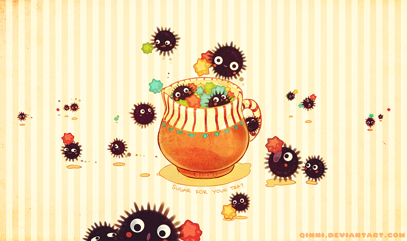 1400x830 Susuwatari no Totoro Anime Image Board, Desktop