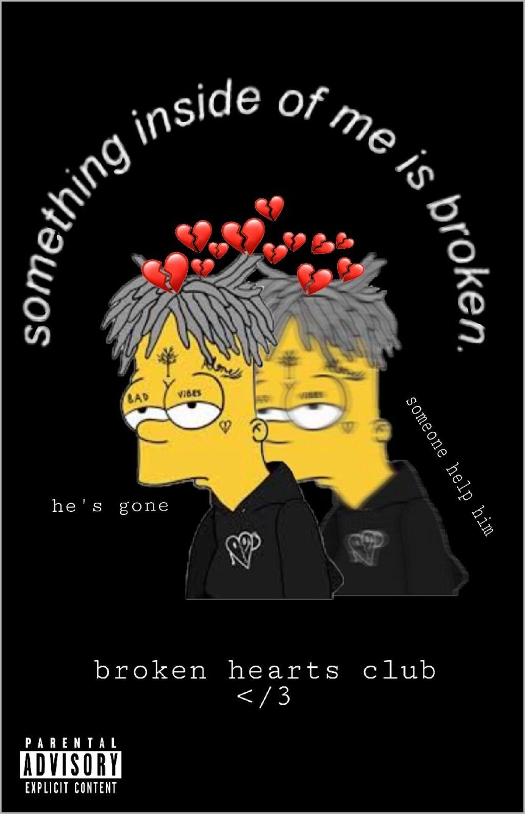 1030x1590 freetoedit bartsimpson simpsons brokenheartsclub ripxx, Phone