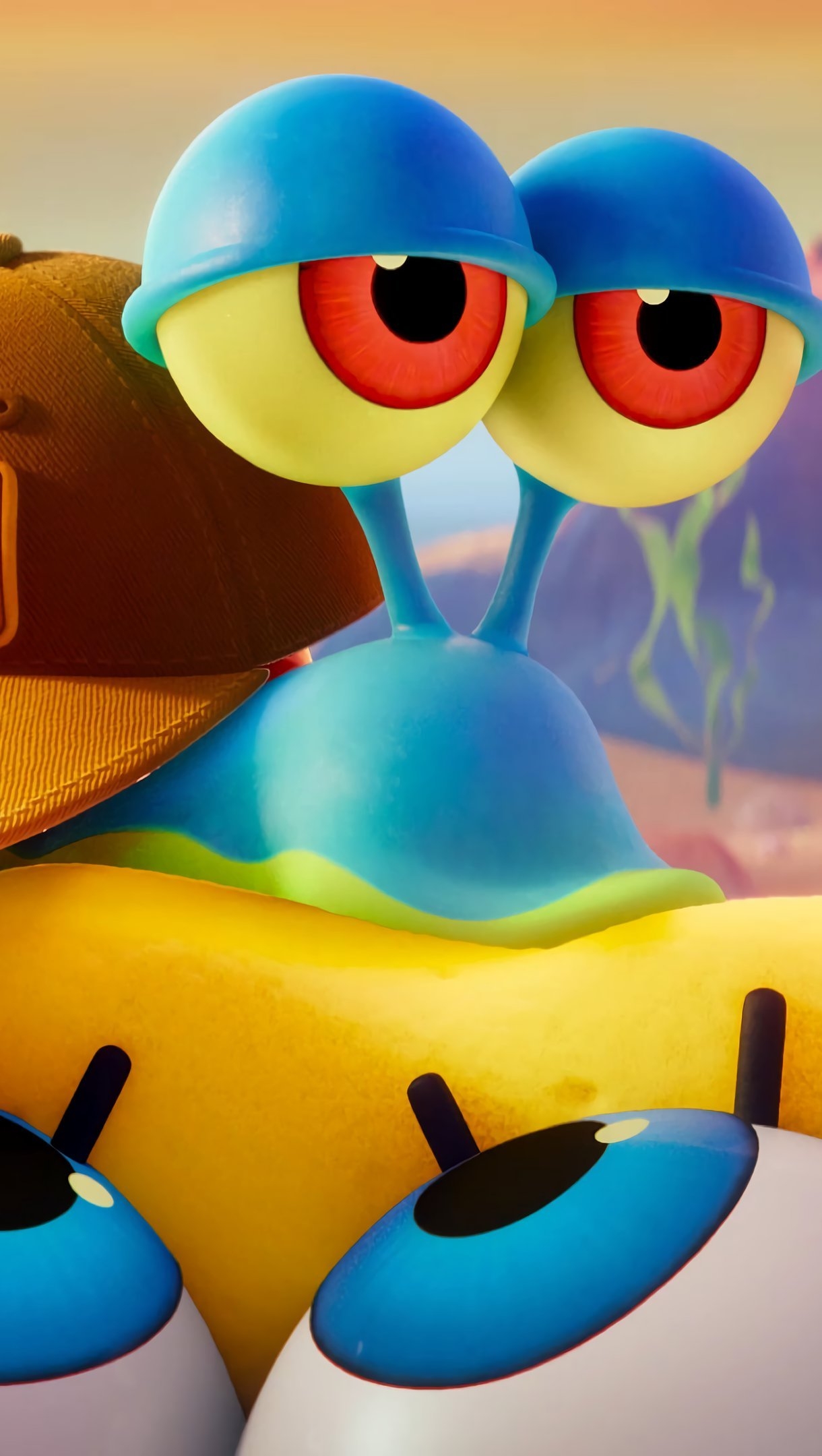 1220x2160 Gary and SpongeBob in Sponge on the Run Wallpaper 4k HD, Phone