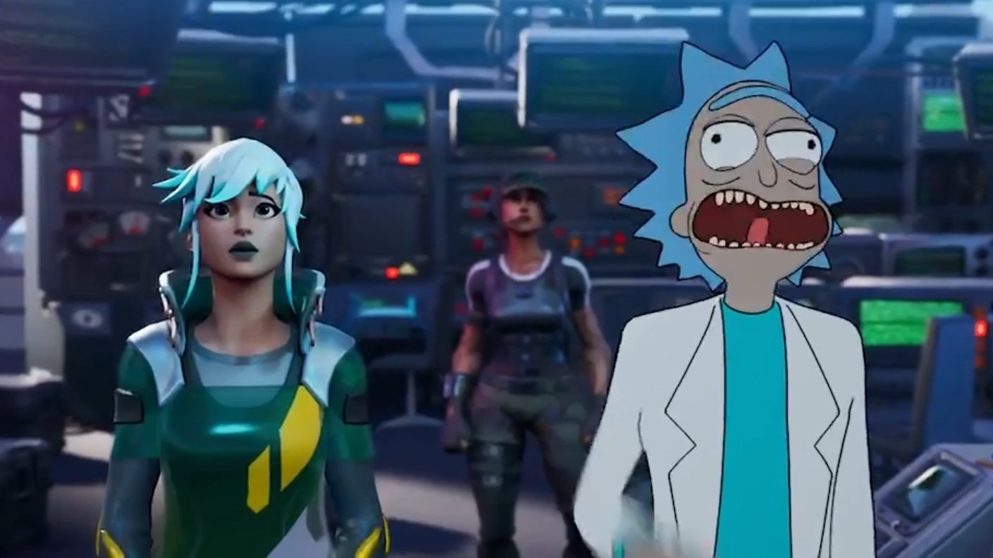 1410x800 Rick Sanchez Fortnite wallpaper, Desktop