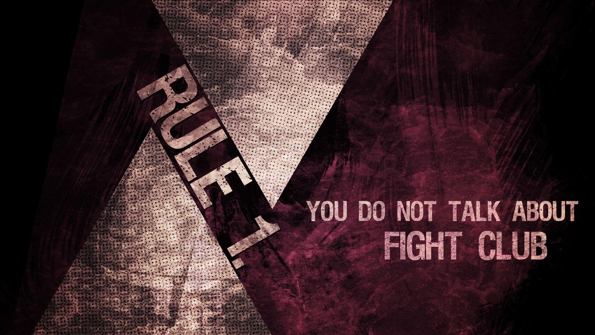 1920x1080 Download Wallpaper  fight club, rule, you do not talk about, Desktop