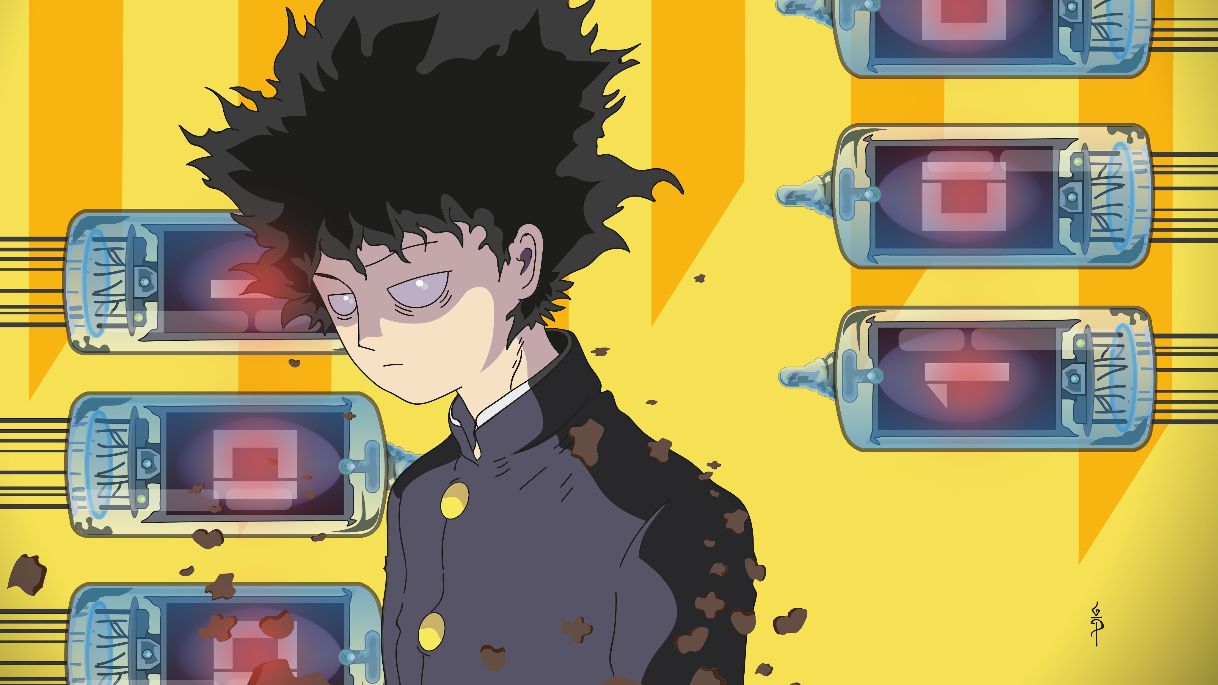 4100x2310 Mob Psycho 100 100% Rage Shigeo Kageyama 8K Wallpaper, Desktop