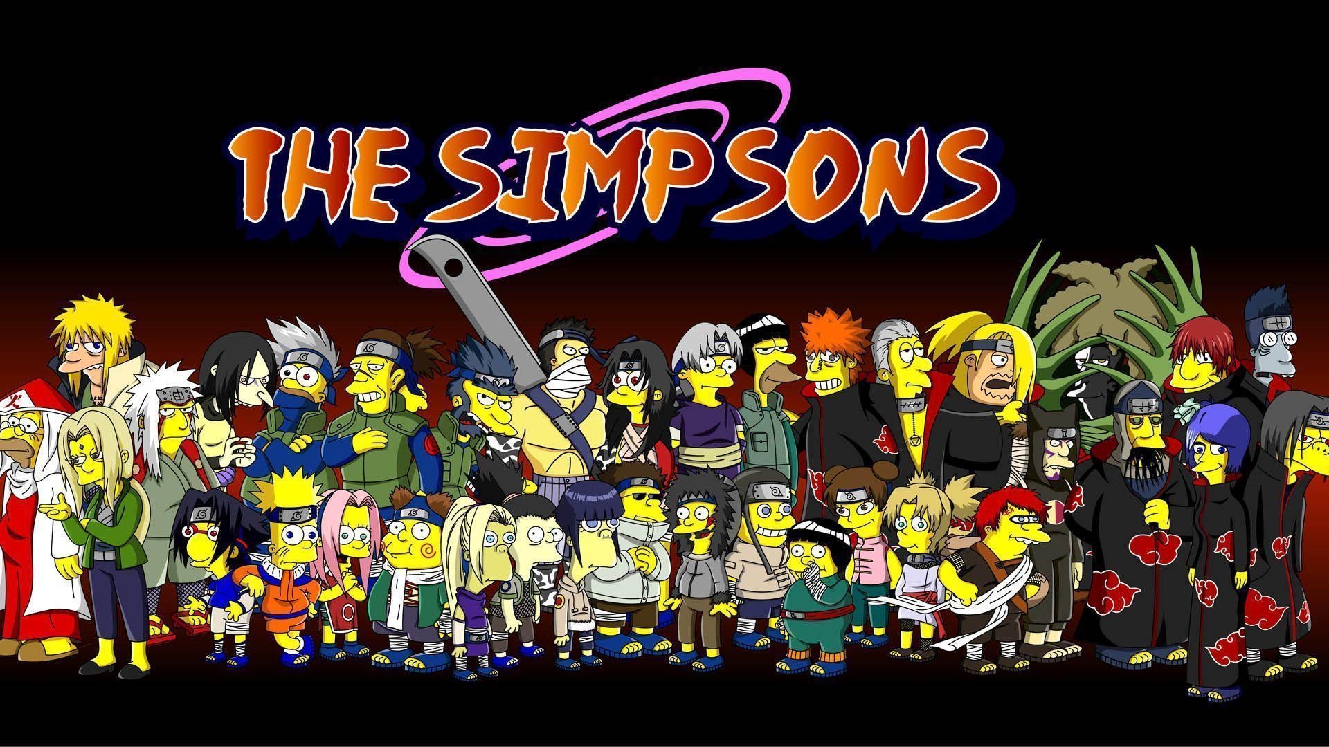 1920x1080 Download Naruto The Simpsons Wallpaper. Full HD Wallpaper, Desktop