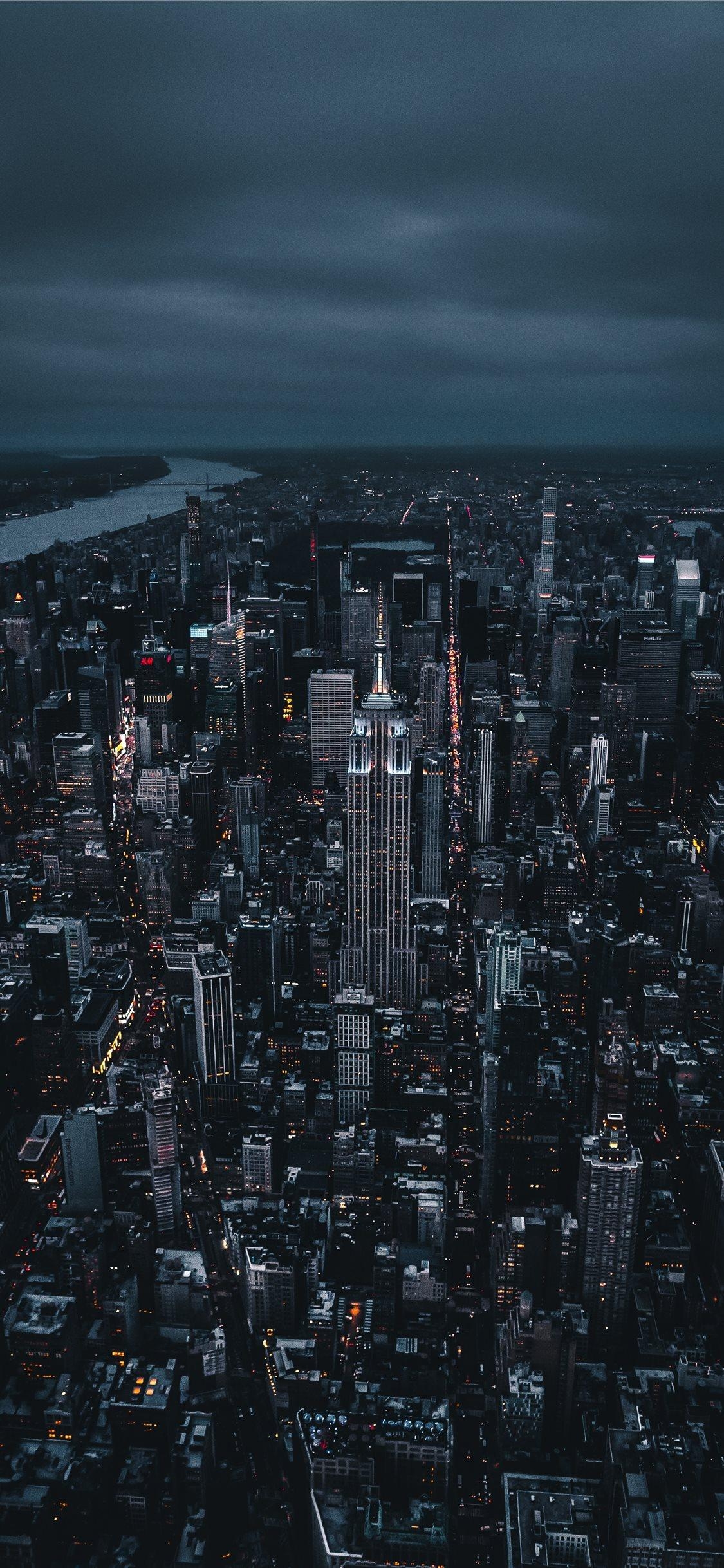 1130x2440 Empire State Building iPhone Wallpaper Free Download, Phone