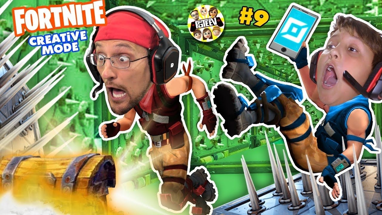 1280x720 FORTNITE CREATIVE MODE! (FGTEEV Challenge Game: Dad vs Son), Desktop