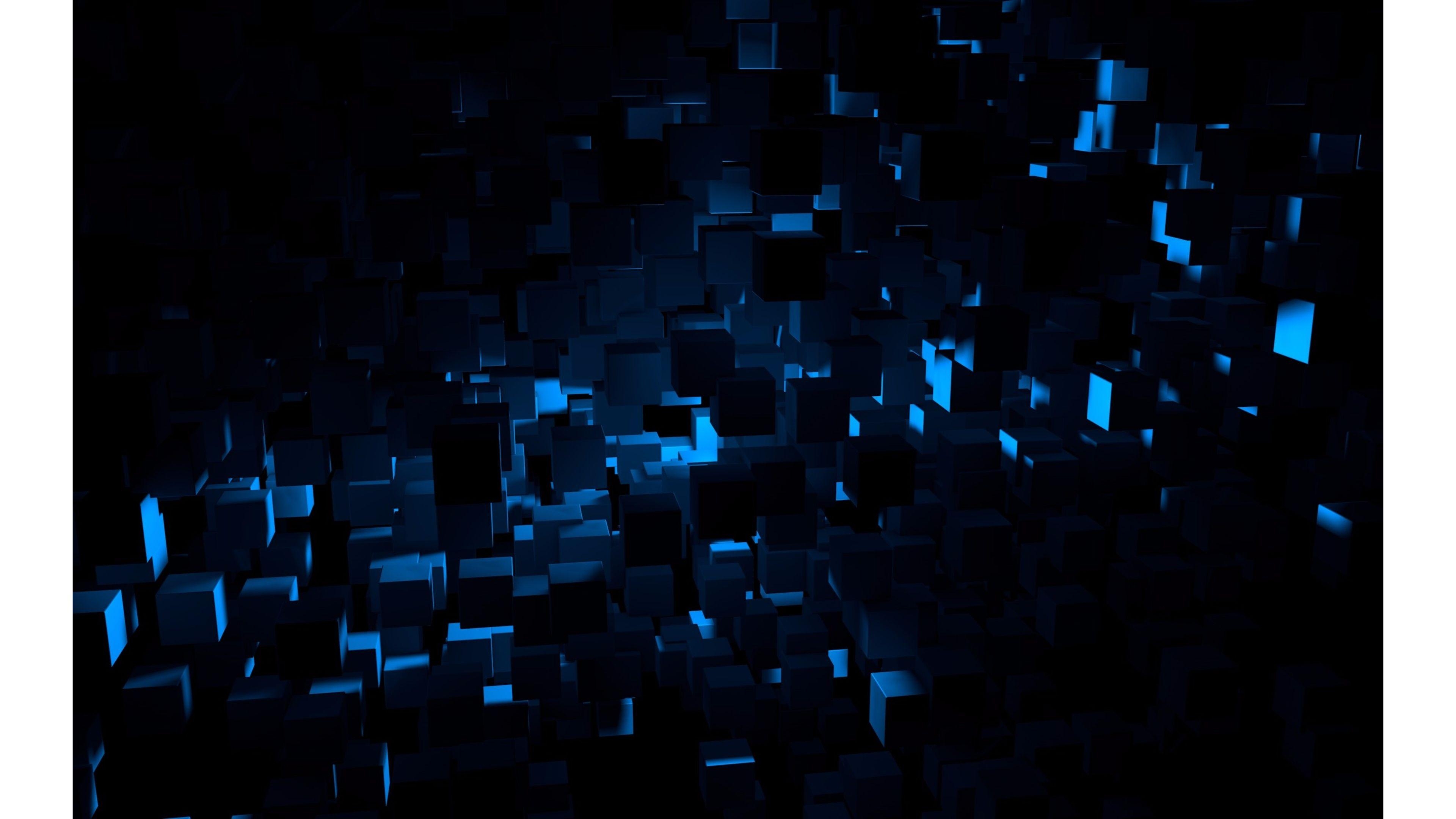 3840x2160 Blue and Black Abstract 4K Wallpaper. Free 4K Wallpaper, Desktop