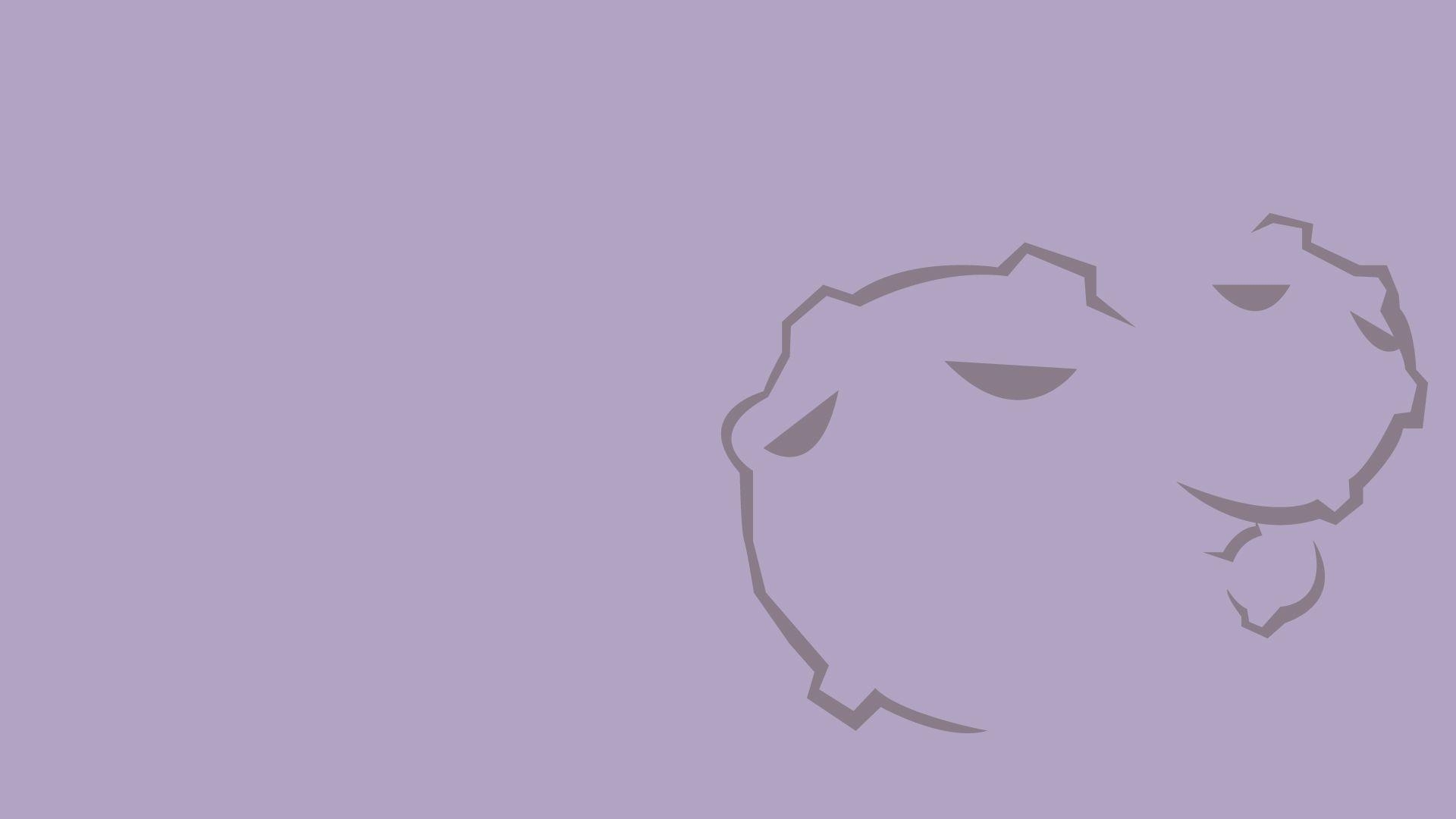 1920x1080 Weezing, Minimalism, Purple Background wallpaper. anime, Desktop