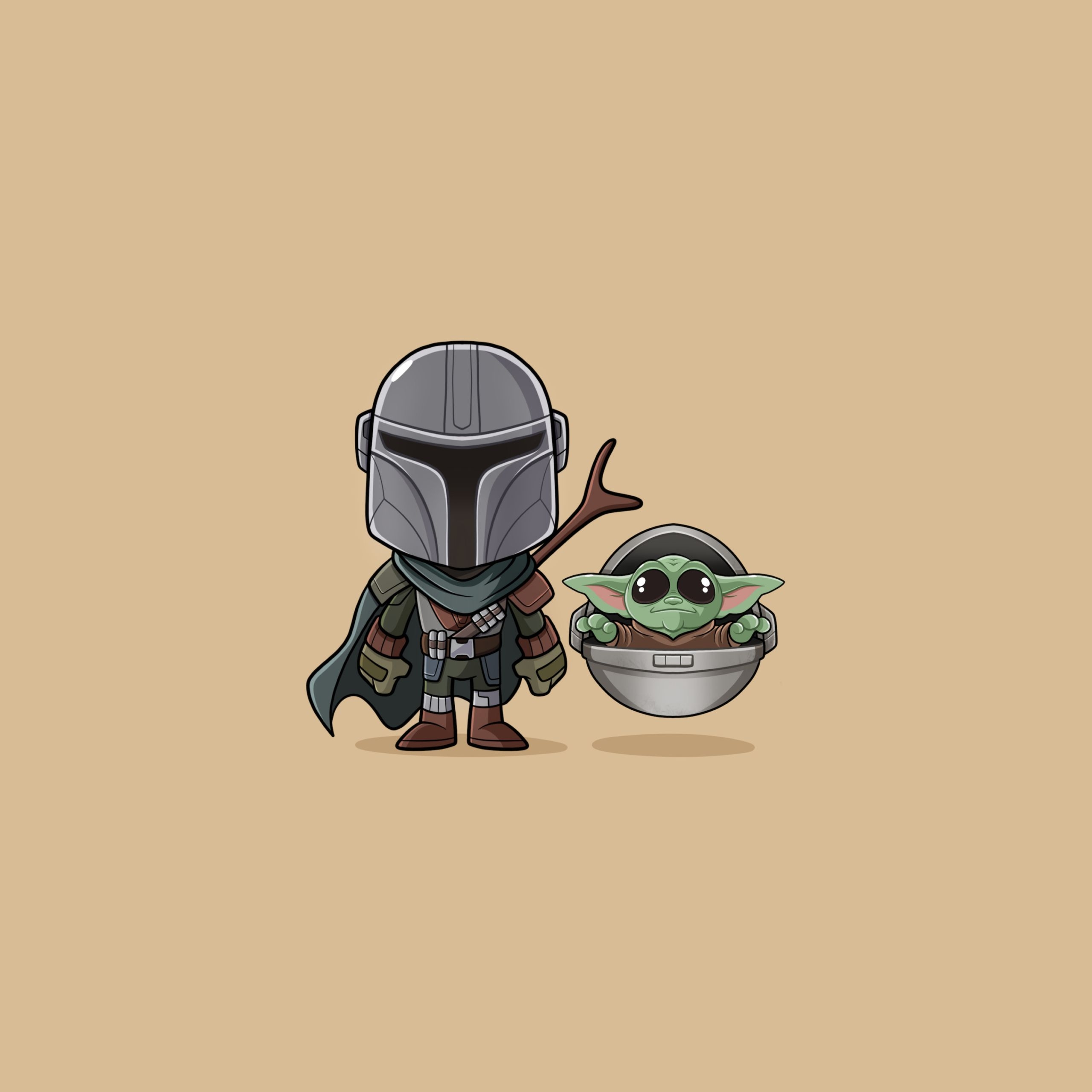 2560x2560 Wallpaper Weekends: The Child (Baby Yoda) Wallpaper for iPhone and iPad, Phone