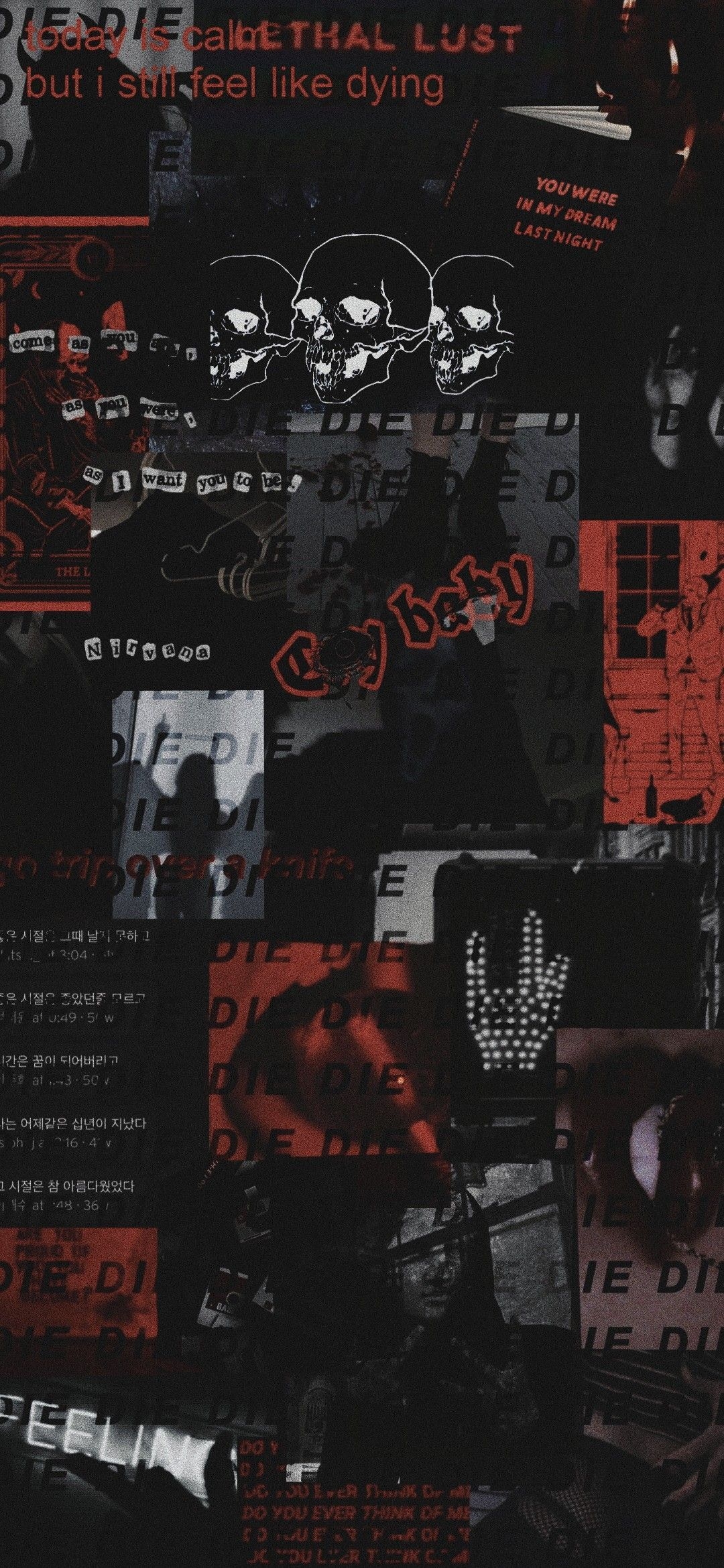 1080x2340 black and Red collage wallpaper. iPhone wallpaper grunge, Scary wallpaper, Black aesthetic wallpaper, Phone