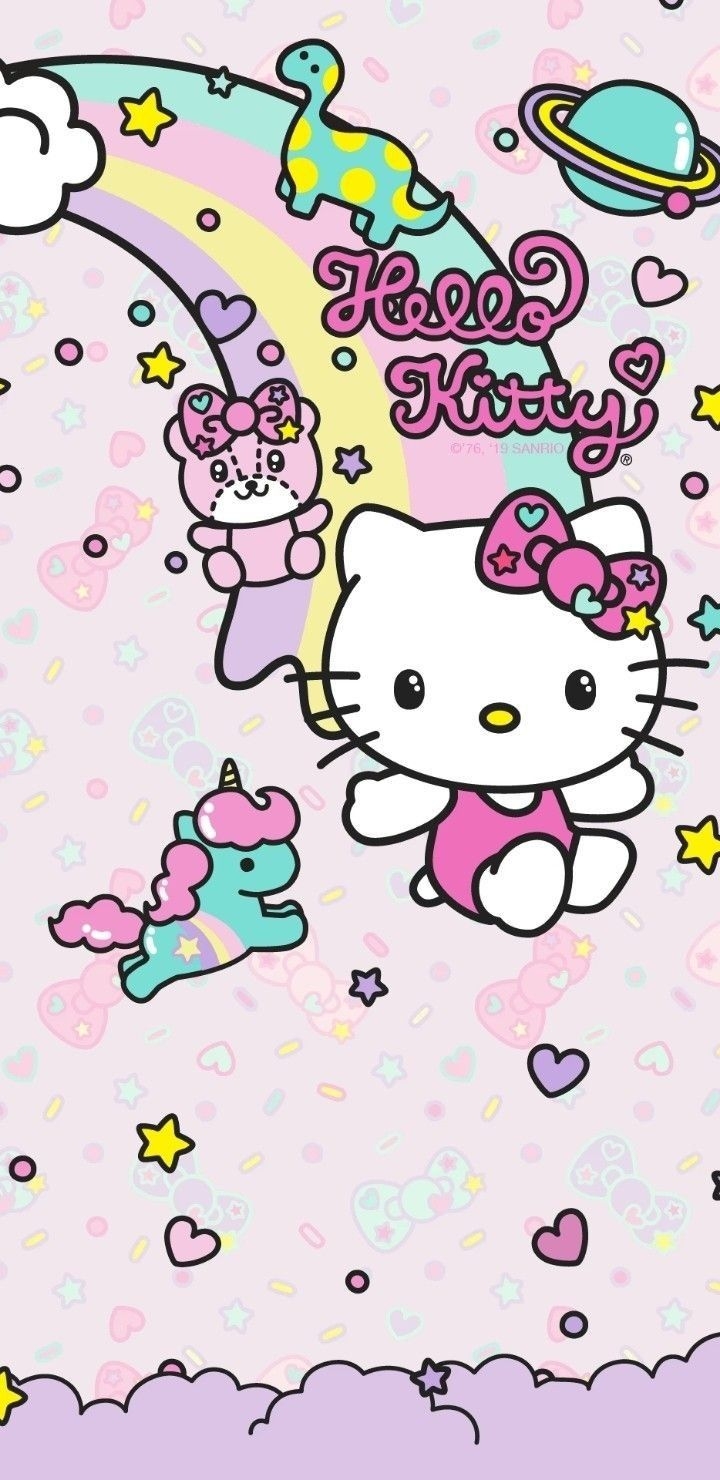 720x1480 Hello Kitty Rainbow Wallpaper. Hello, Phone