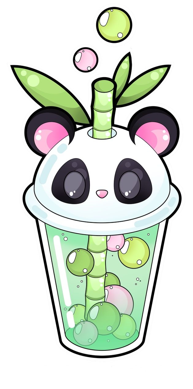 630x1270 Bear bubble tea. Starbucks drawing, Bubble tea, Cartoon clip art, Phone