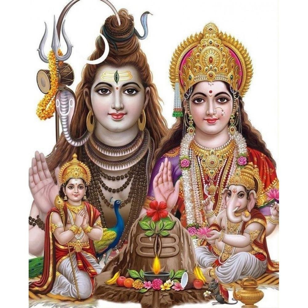 1000x1000 Lord Shiv Parivar Family Image, Happy Ganesh Chaturthi, Phone