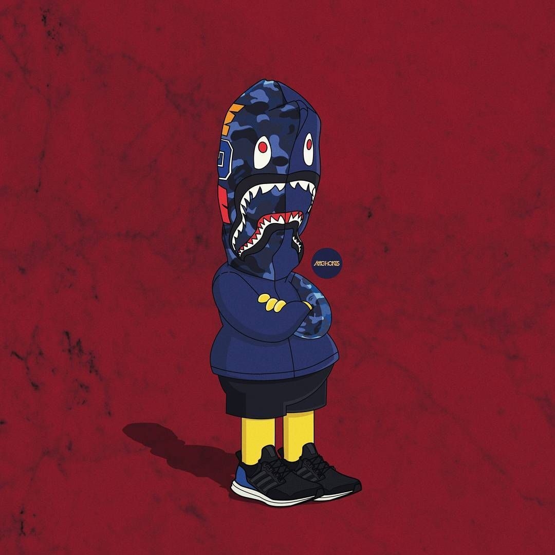 1080x1080 Bart. Simpsons art, Bape cartoon, Trill art, Phone