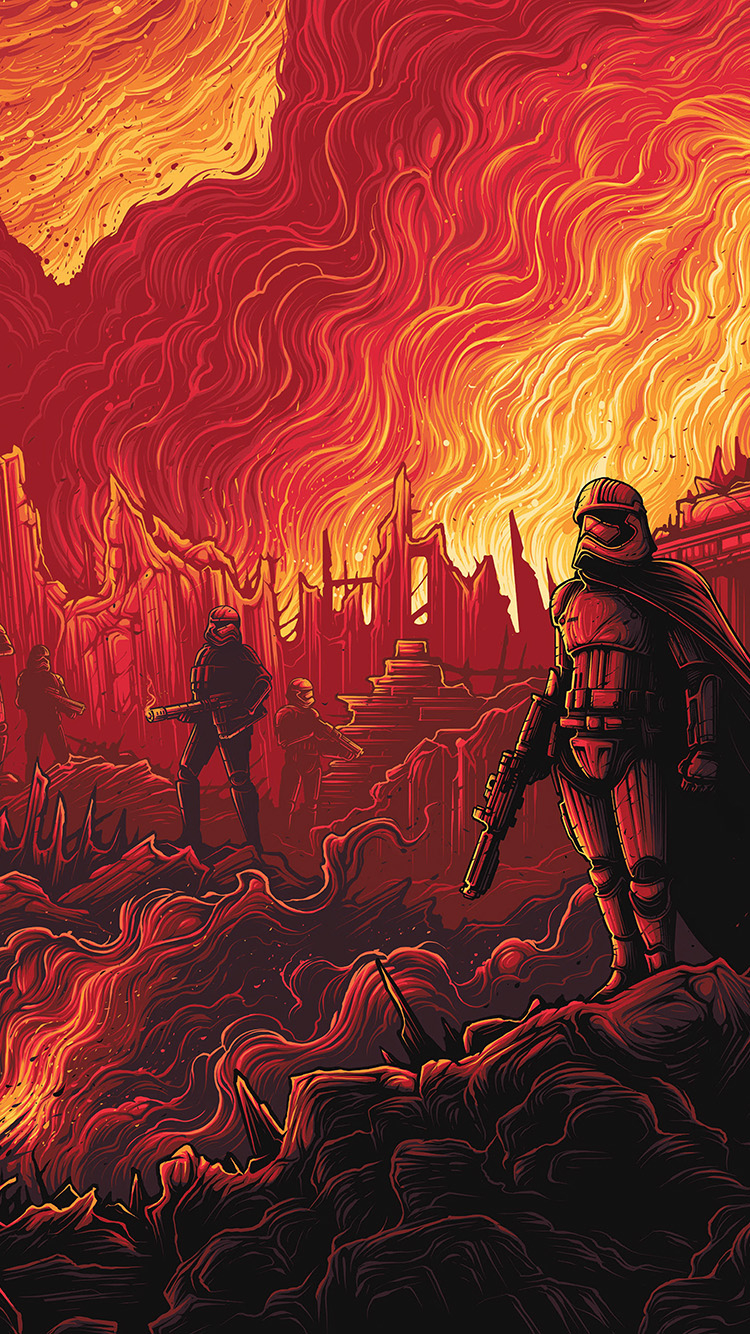 750x1340 Captain Phasma Starwars Red Film Art Wallpaper, Phone