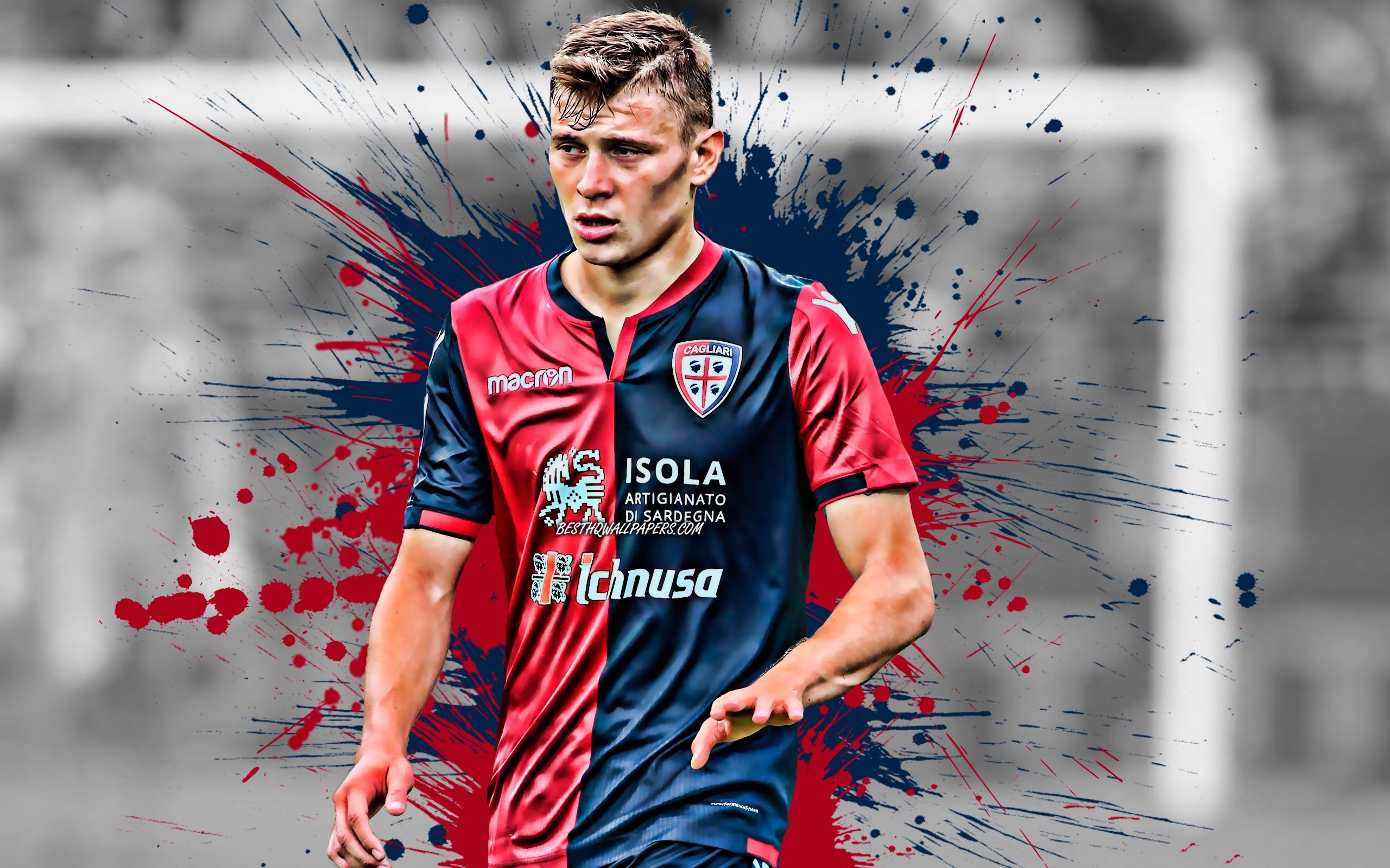 2560x1600 Download wallpaper Nicolo Barella, 4k, Italian football player, Desktop