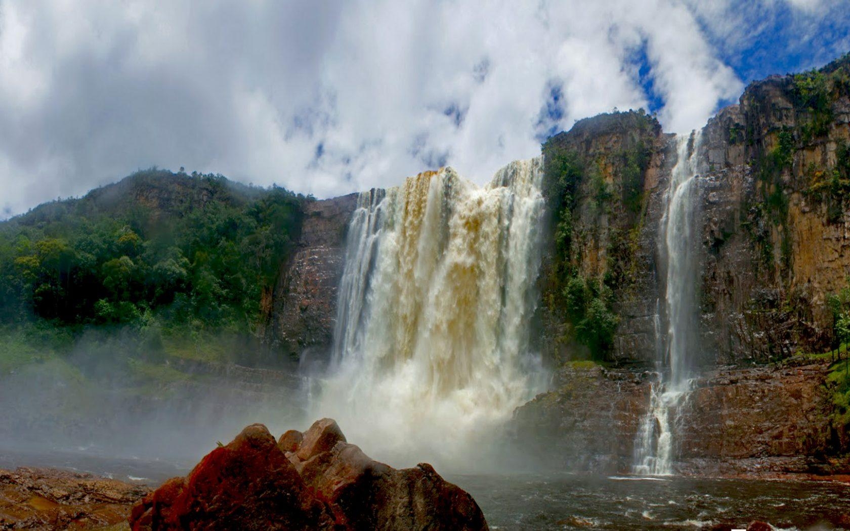 1680x1050 Angel Falls Guayana, Canaima National Park Venezuela HD Desktop, Desktop