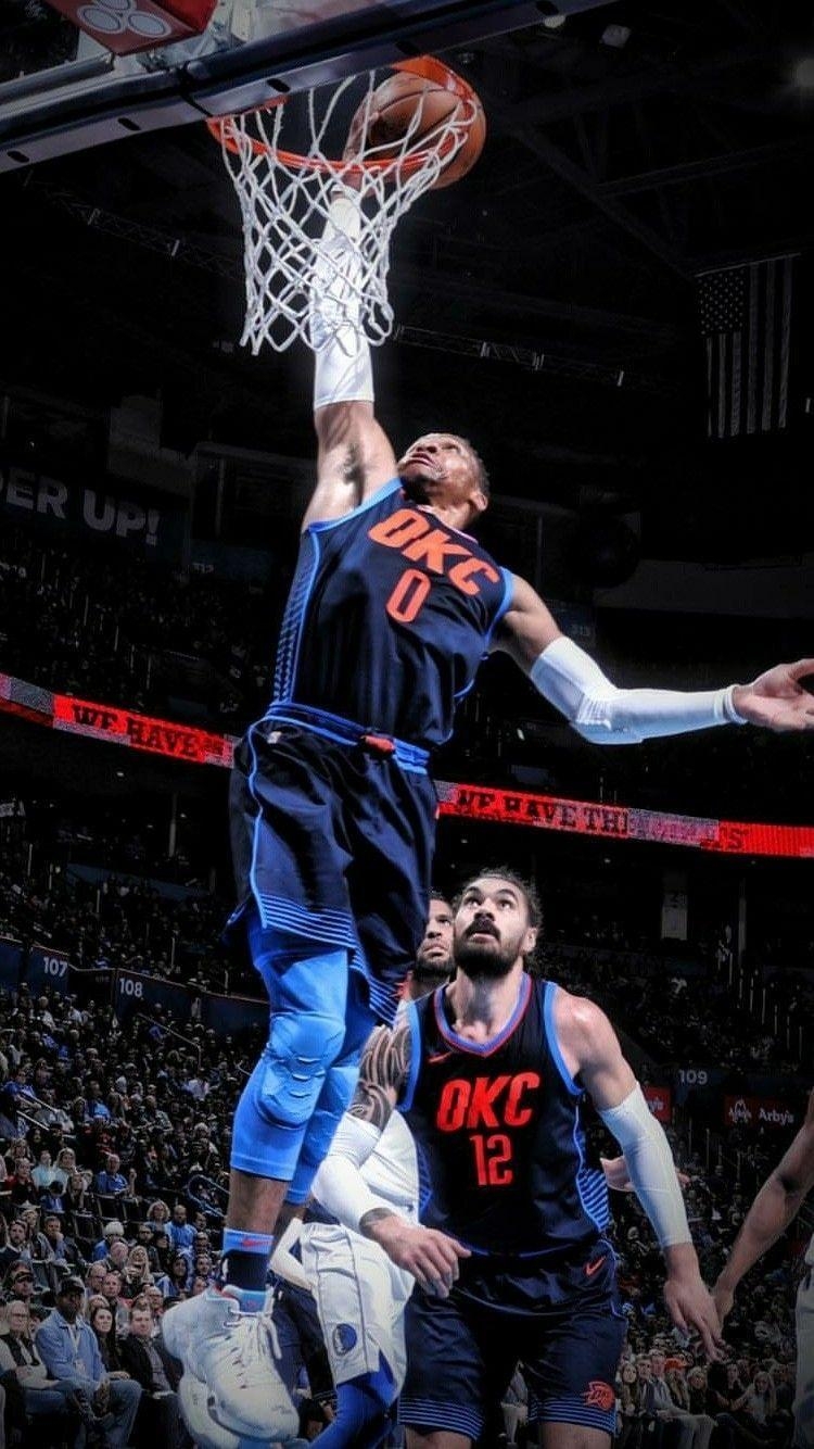 750x1340 Russell Westbrook wallpaper. BASKETBALL. Russell, Phone