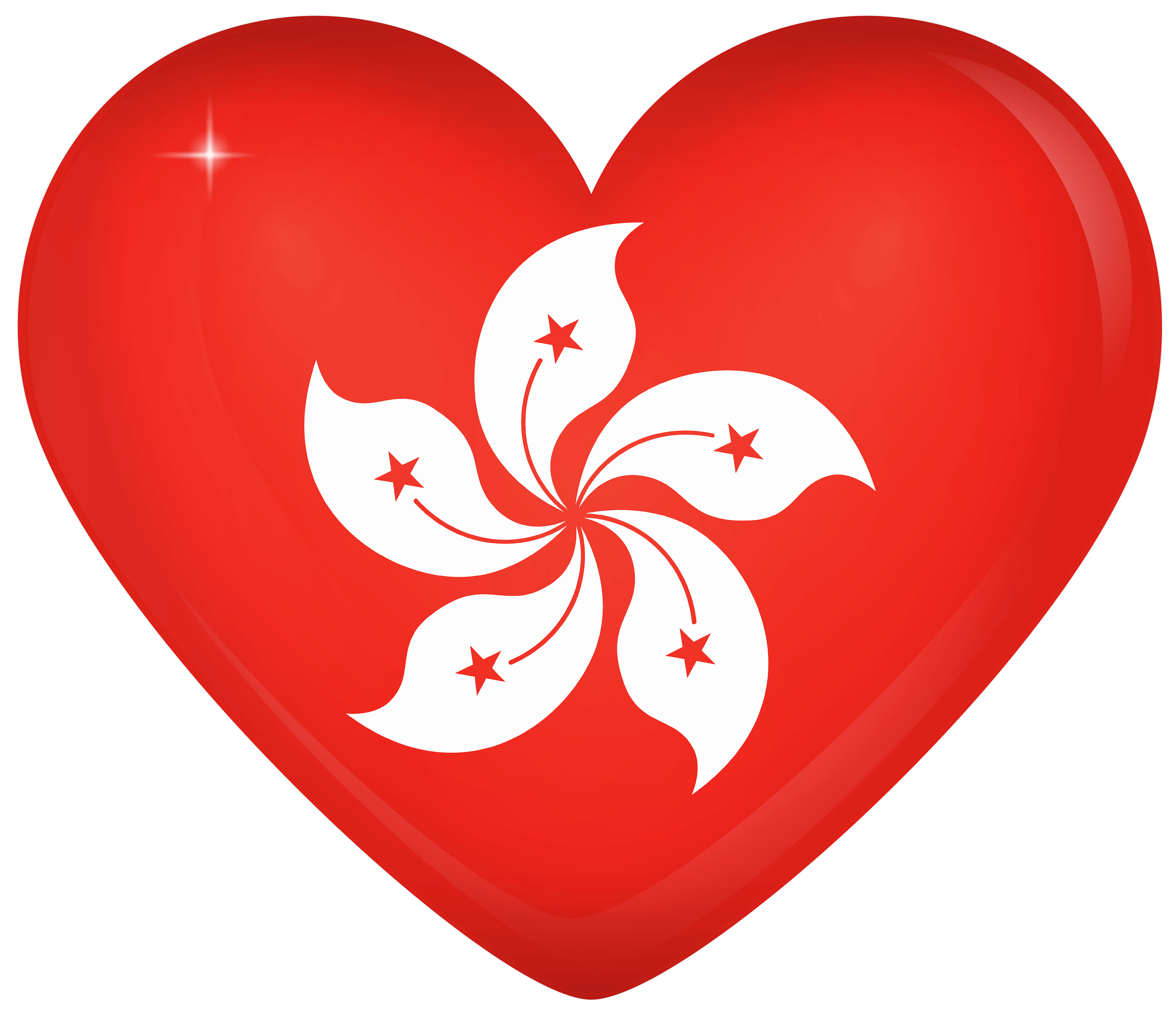 6000x5160 Hong Kong Large Heart Flag Quality, Desktop