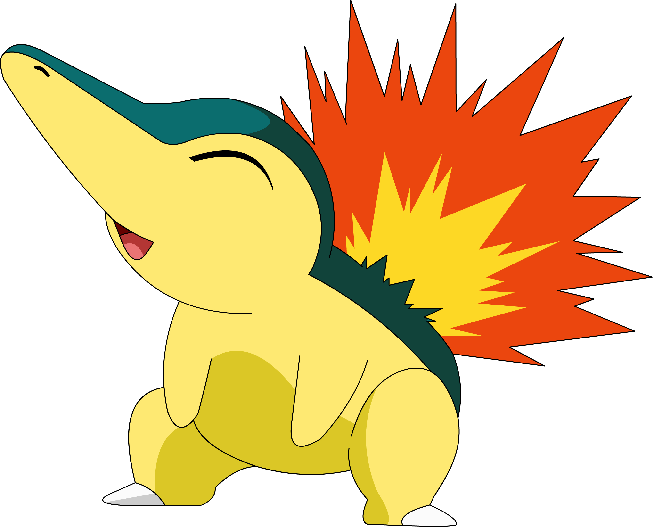 2700x2180 Pokemon of the Day. Cyndaquil- It is timid, and always curls, Desktop