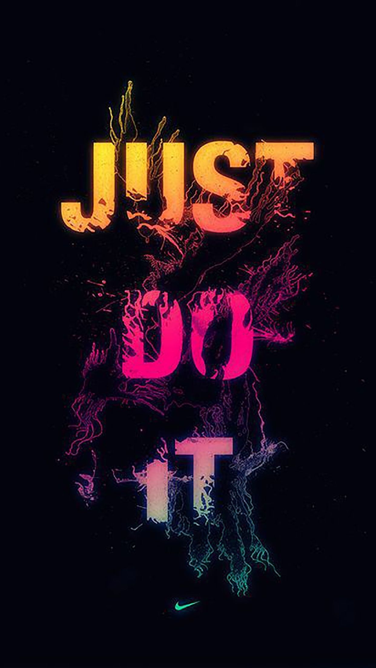 1250x2210 Nike Wallpaper Just Do It Later, Phone