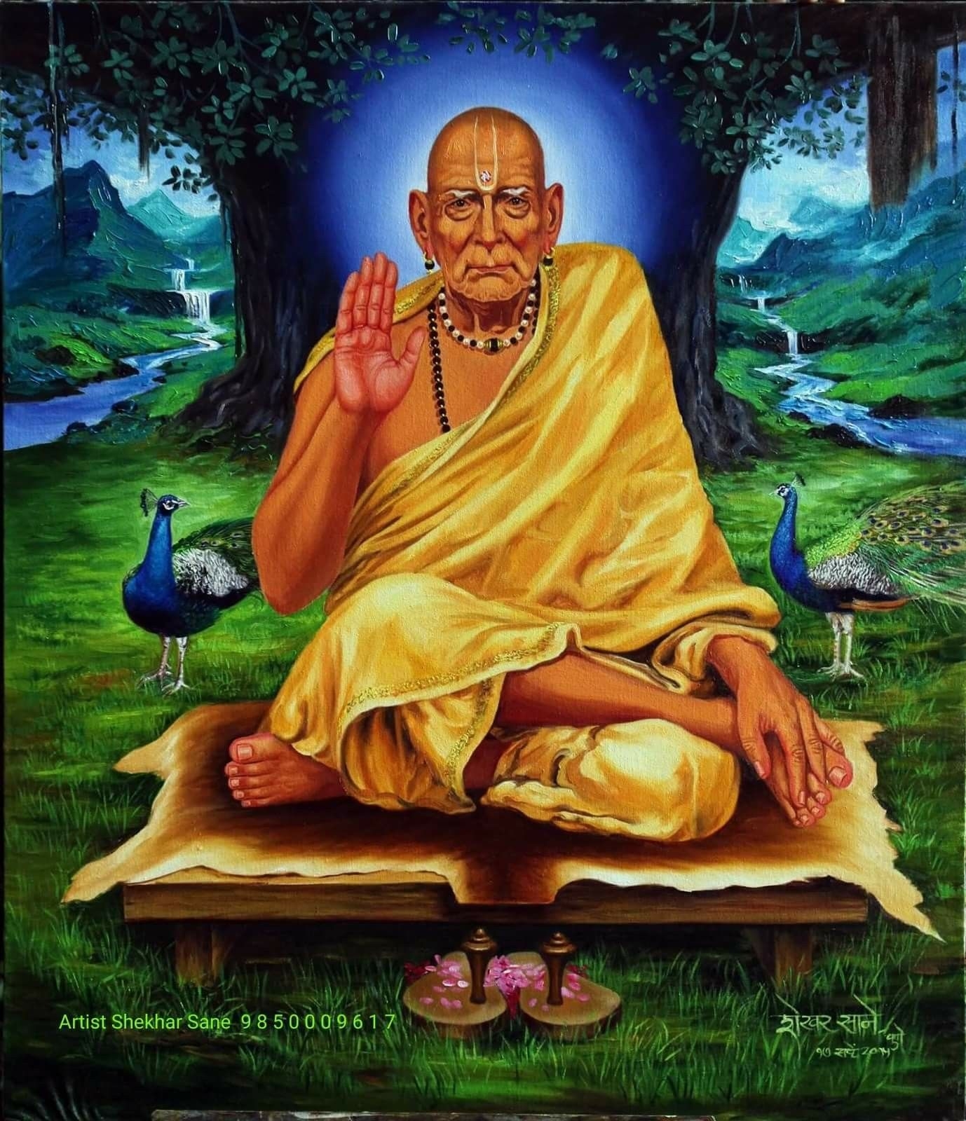 1380x1600 Shekhar Sane Swami Samarth Painting HD, Phone