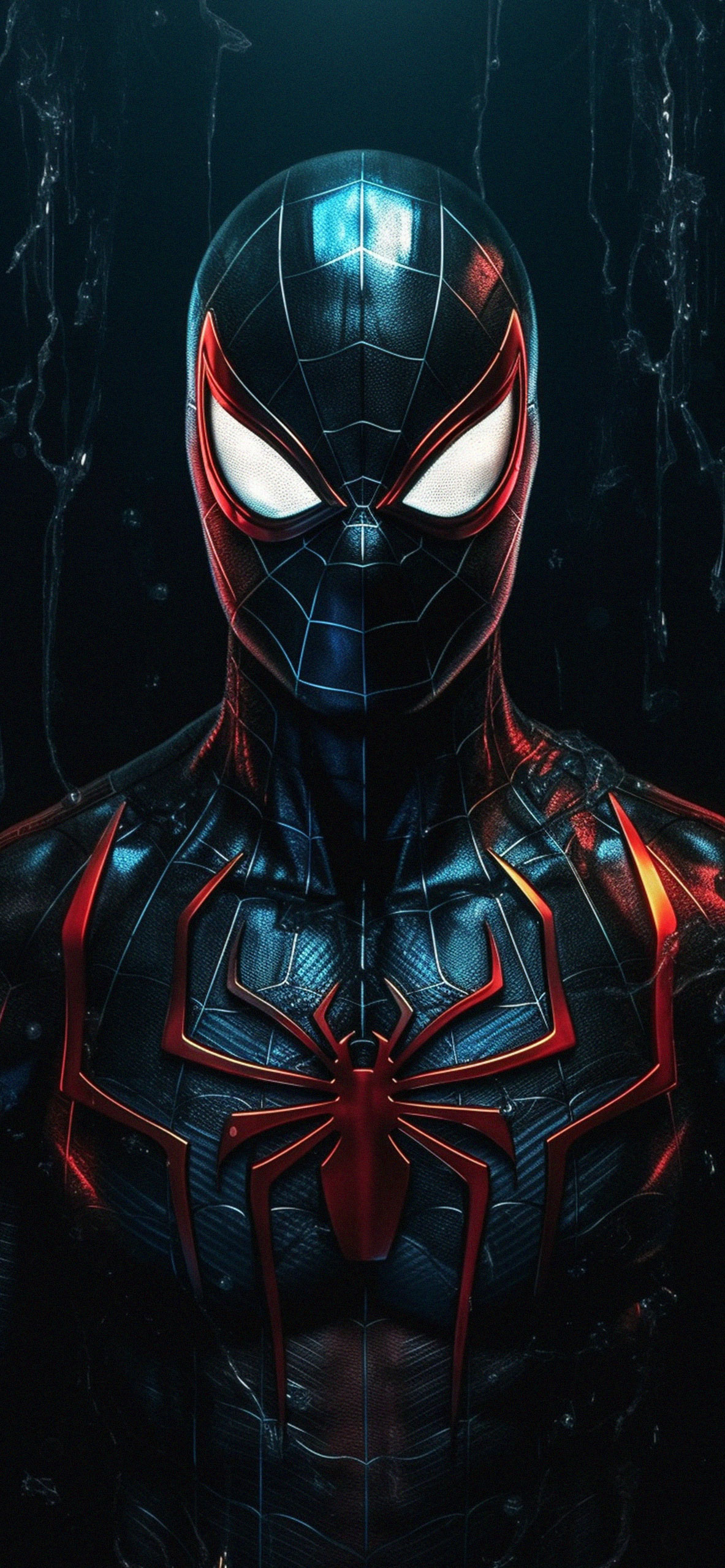 1190x2560 Spider Man Deep Dark Wallpaper, Phone