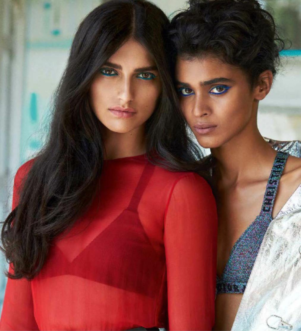 1020x1120 Saffron Vadher & Radhika Nair in Vogue India September 2018, Phone