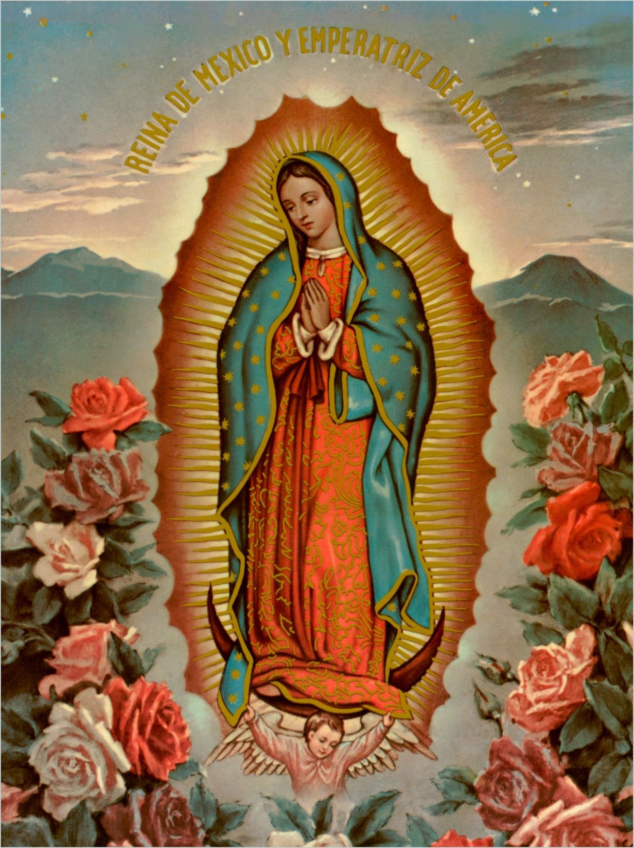 1310x1750 Mexican Virgin Mary Wallpaper, Phone