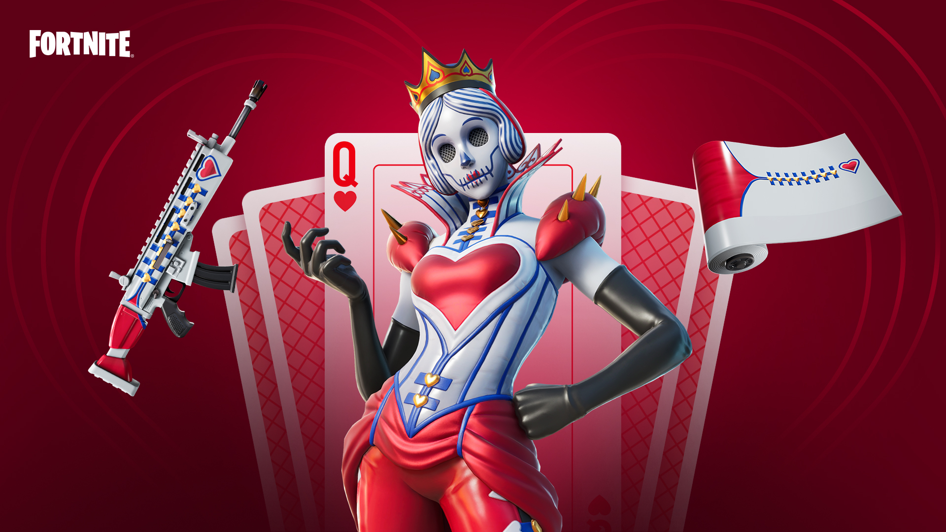 1920x1080 Queen of Hearts Fortnite wallpaper, Desktop