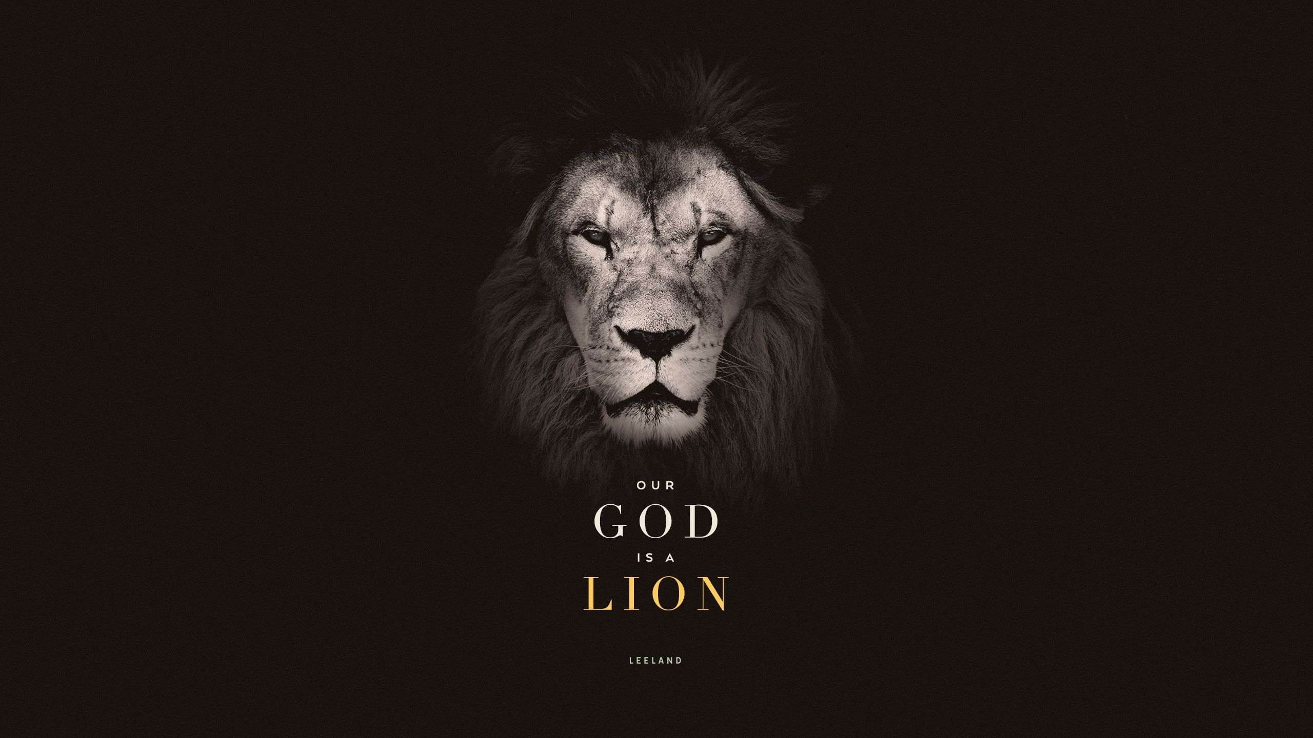 2560x1440 Wednesday Wallpaper: Our God is a Lion, Desktop