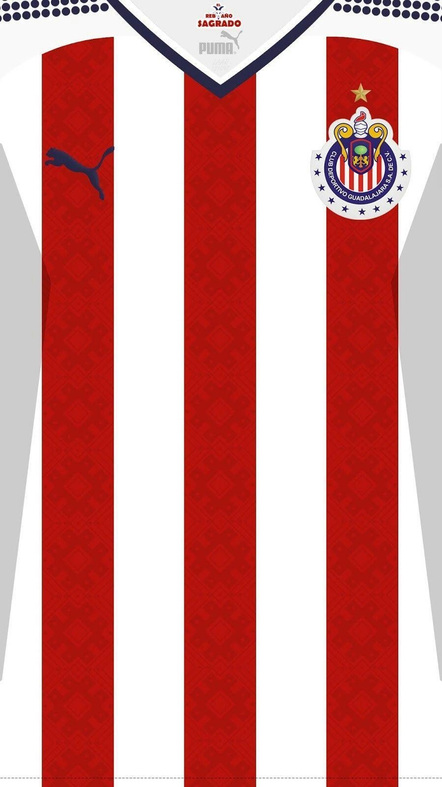 900x1600 Chivas De Guadalajara 17 18 Kit Home #soccerkits. Soccer Jersey, Phone