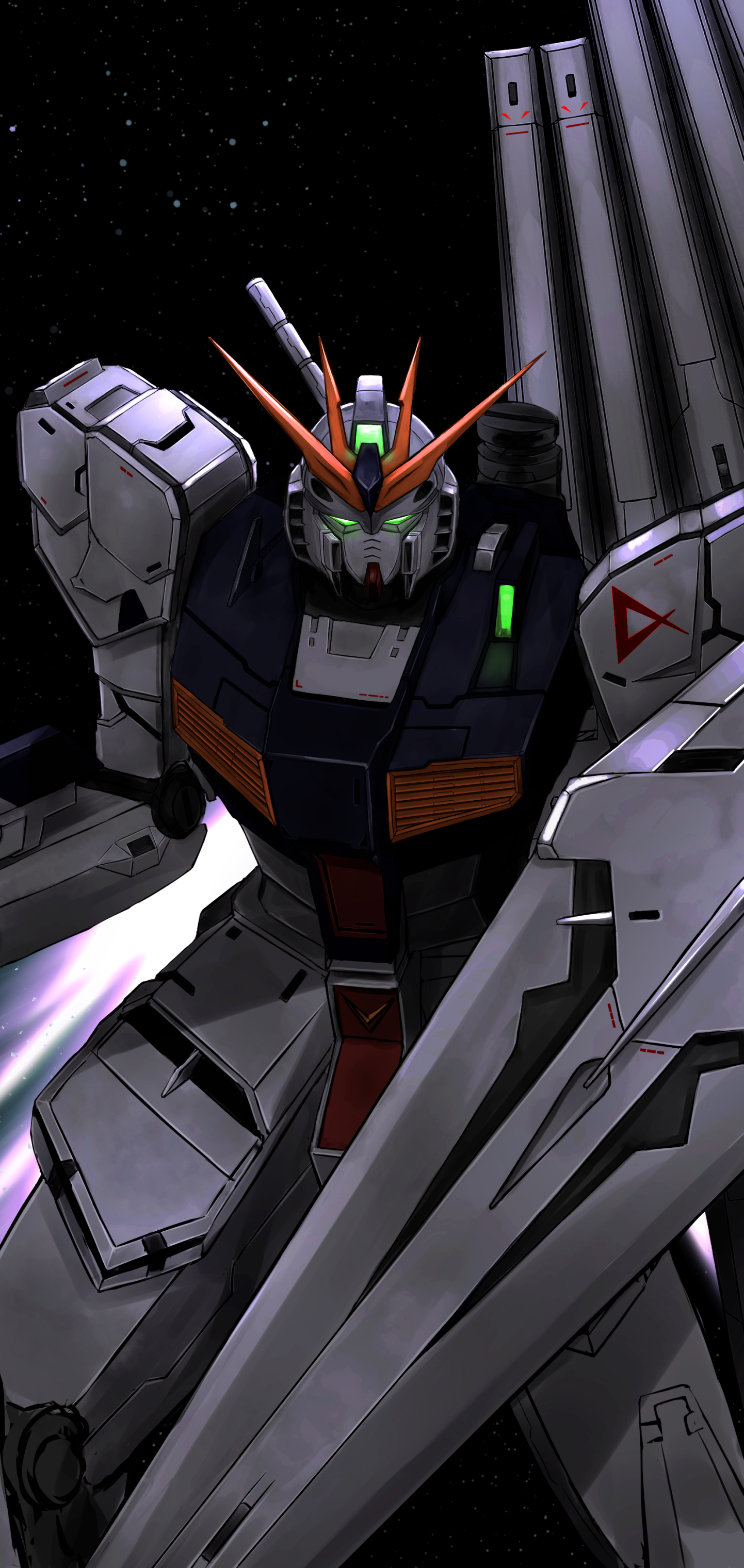 1450x3050 Mobile Suit Gundam iPhone Wallpaper, Phone