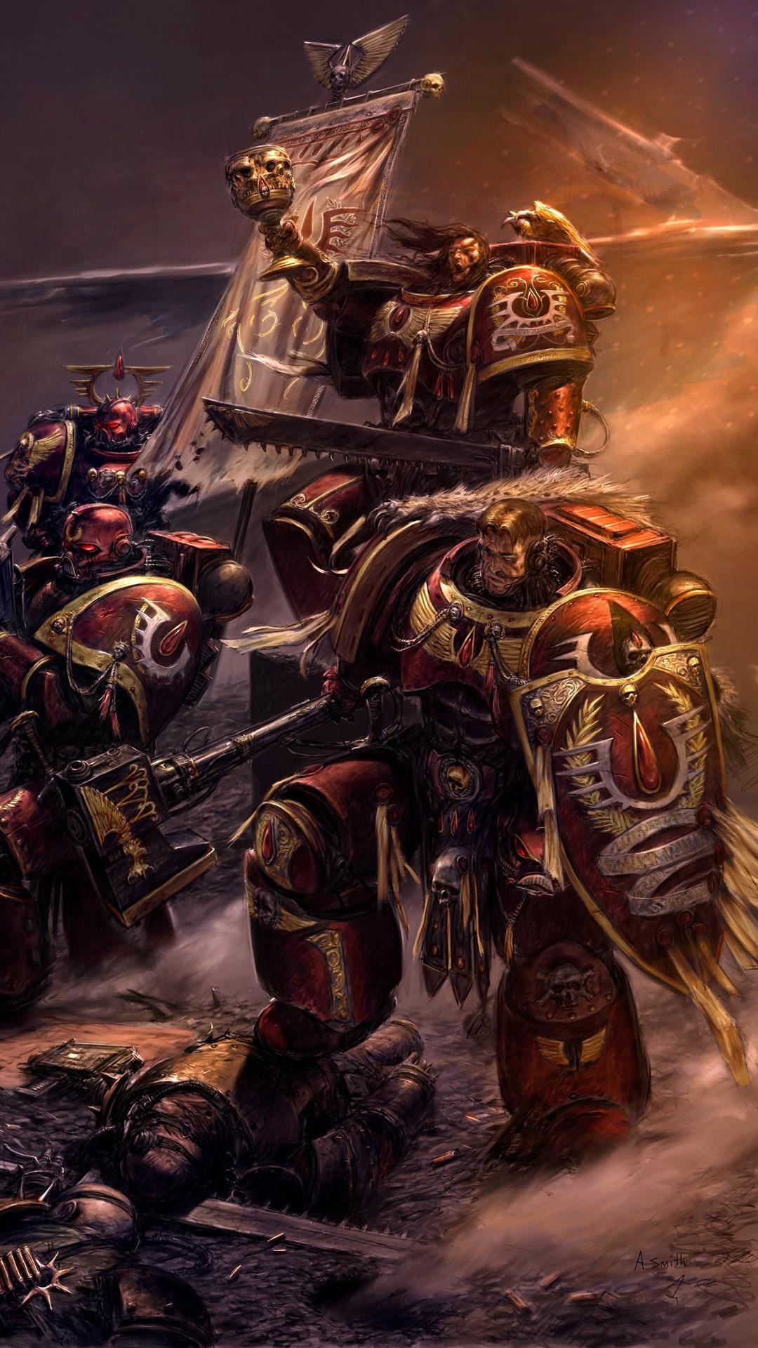 1080x1920 Warhammer 40K Blood Angels Wallpaper, Phone