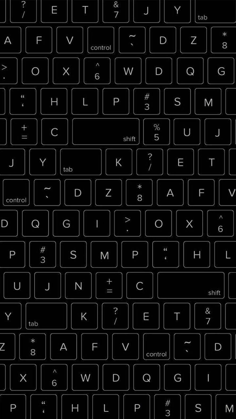 1000x1780 Download Vertical Black Keyboard, Phone