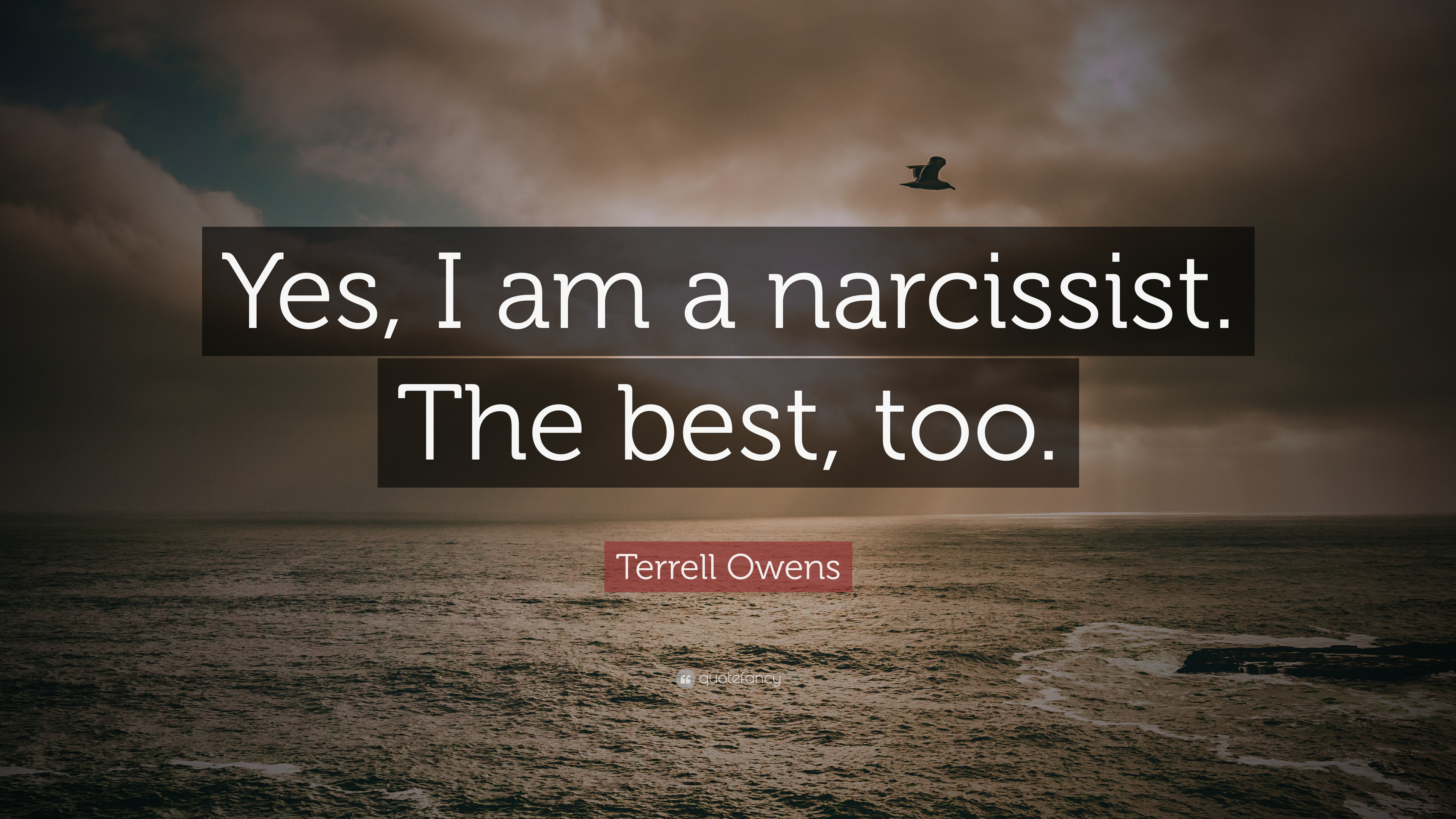 3840x2160 Terrell Owens Quote: “Yes, I am a narcissist. The best, too.”, Desktop