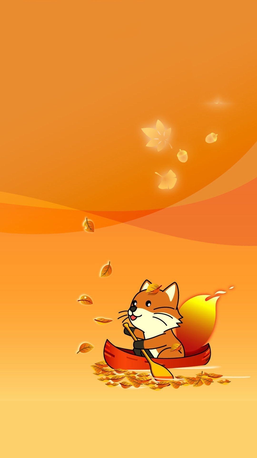 1080x1920 Fall Cute Fox Wallpaper, Phone