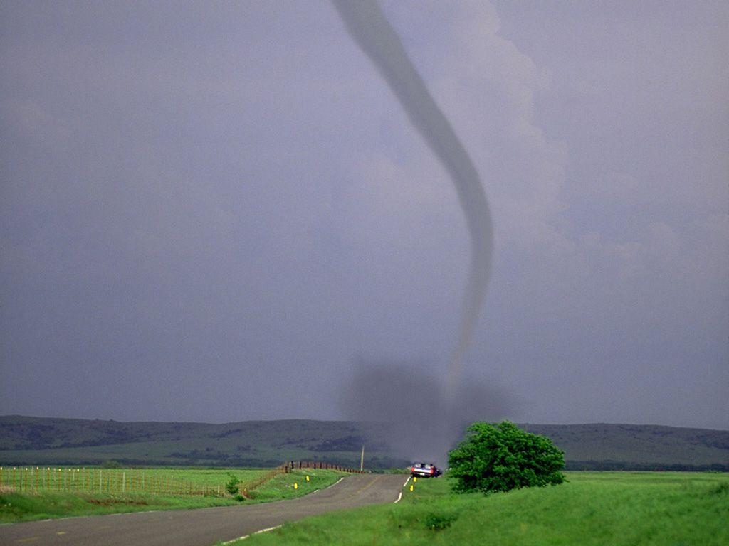 1030x770 Tornado Touching Down By Country Road, Desktop