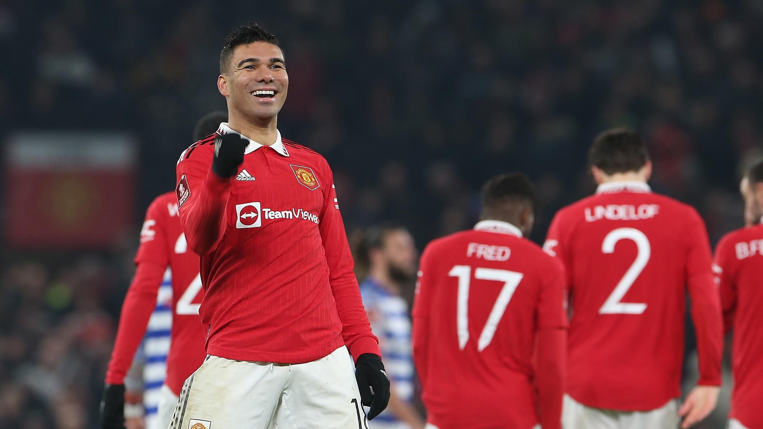 2560x1440 Manchester United 3 1 Reading: Casemiro Strikes Twice As United Book FA Cup Fifth Round Place, Desktop