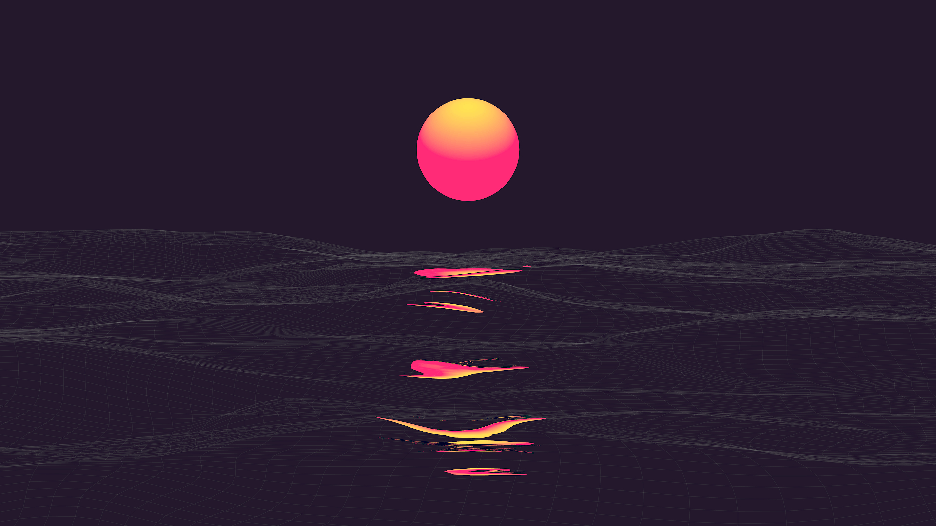 1920x1080 A retrowave sunset [19201080]. Desktop wallpaper art, Vaporwave, Desktop