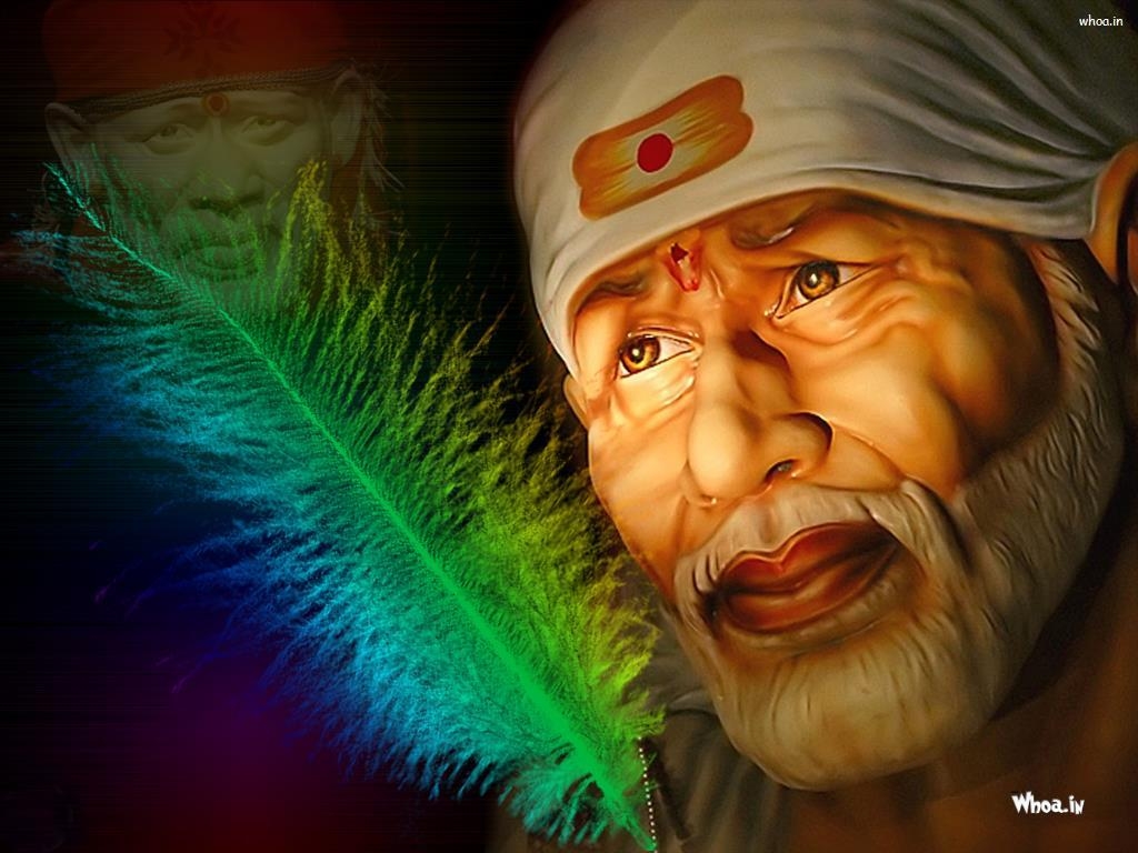 1030x770 Sai Baba Face HD Wallpaper, Desktop