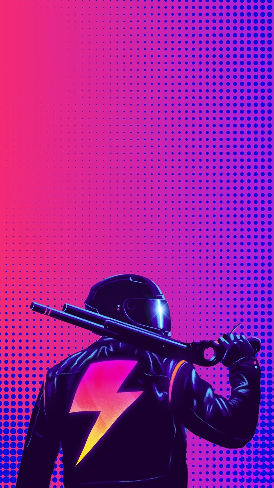 900x1600 Cyberpunk Gun Pink Purple Background.itl.cat, Phone