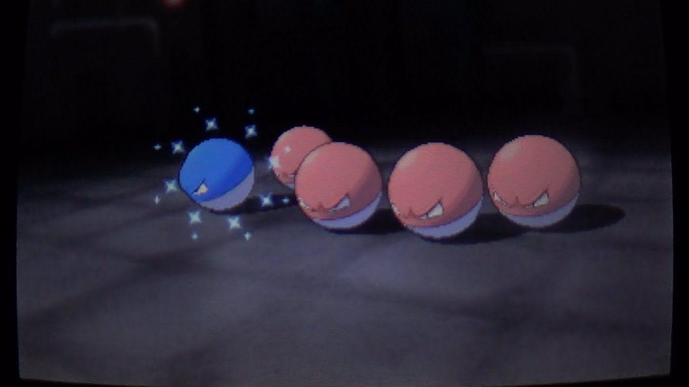 1370x770 LIVE! Shiny Voltorb on Omega Ruby after 96 horde encounters, Desktop