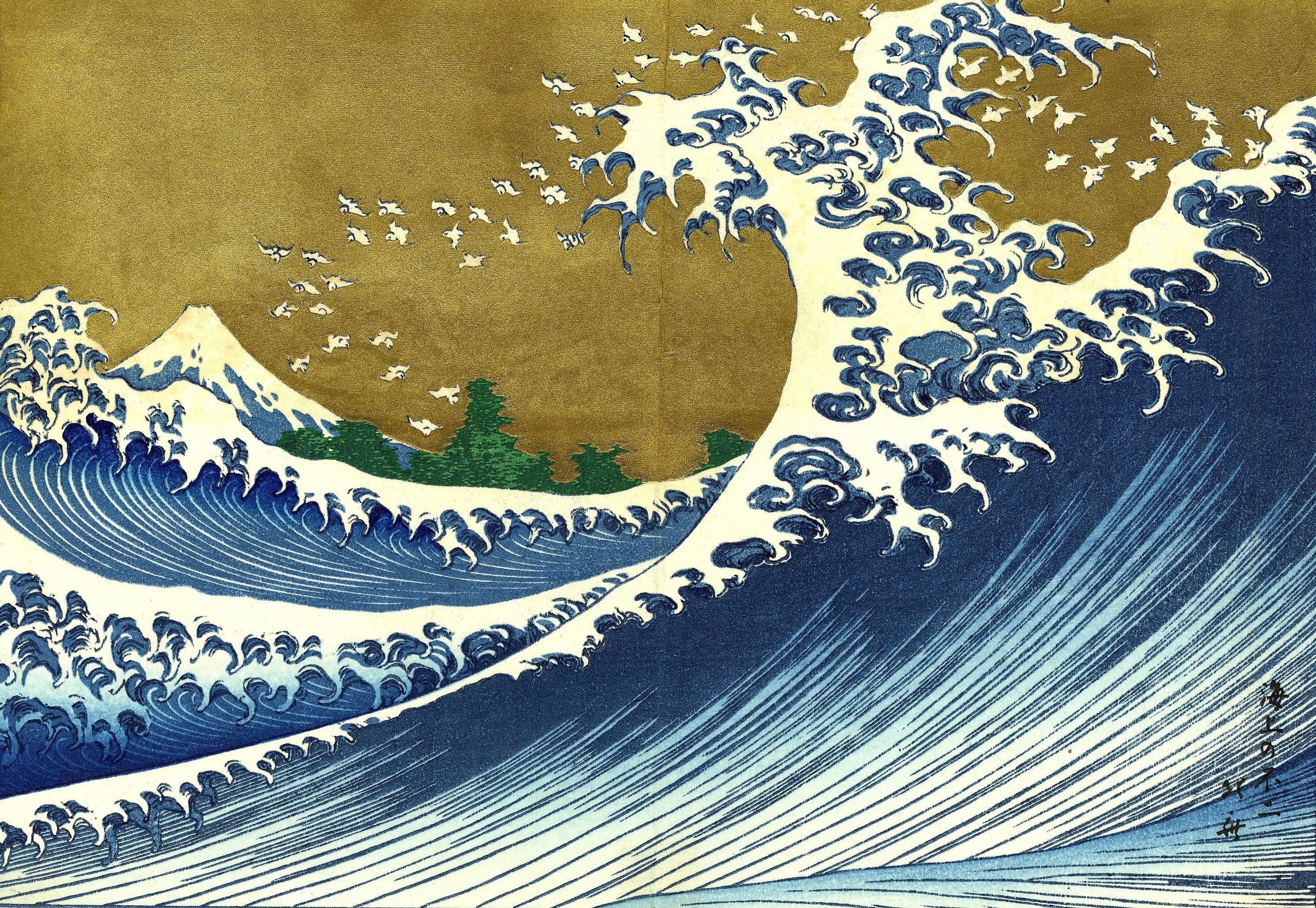 2950x2040 Great Wave Wallpaper, Desktop