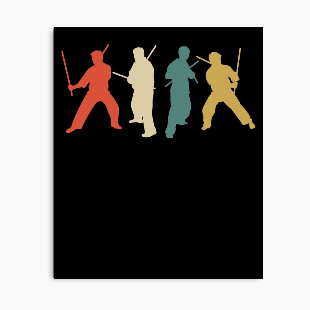 1000x1000 Arnis Kali Eskrima FMA Sparring Escrima Sticks Silhouette Photographic Print, Phone