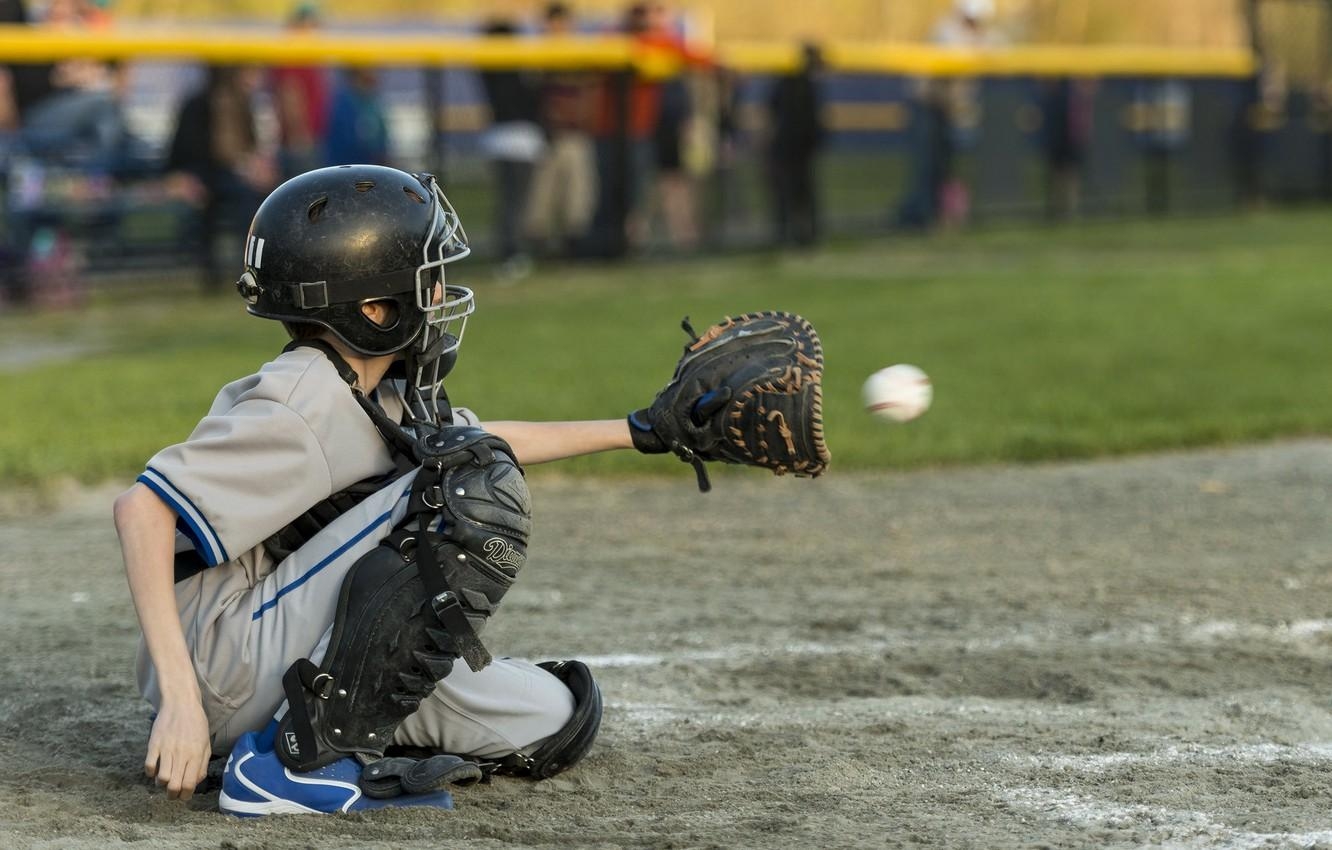 1340x850 Wallpaper sports, baseball, pitcher, catcher, little league, Desktop