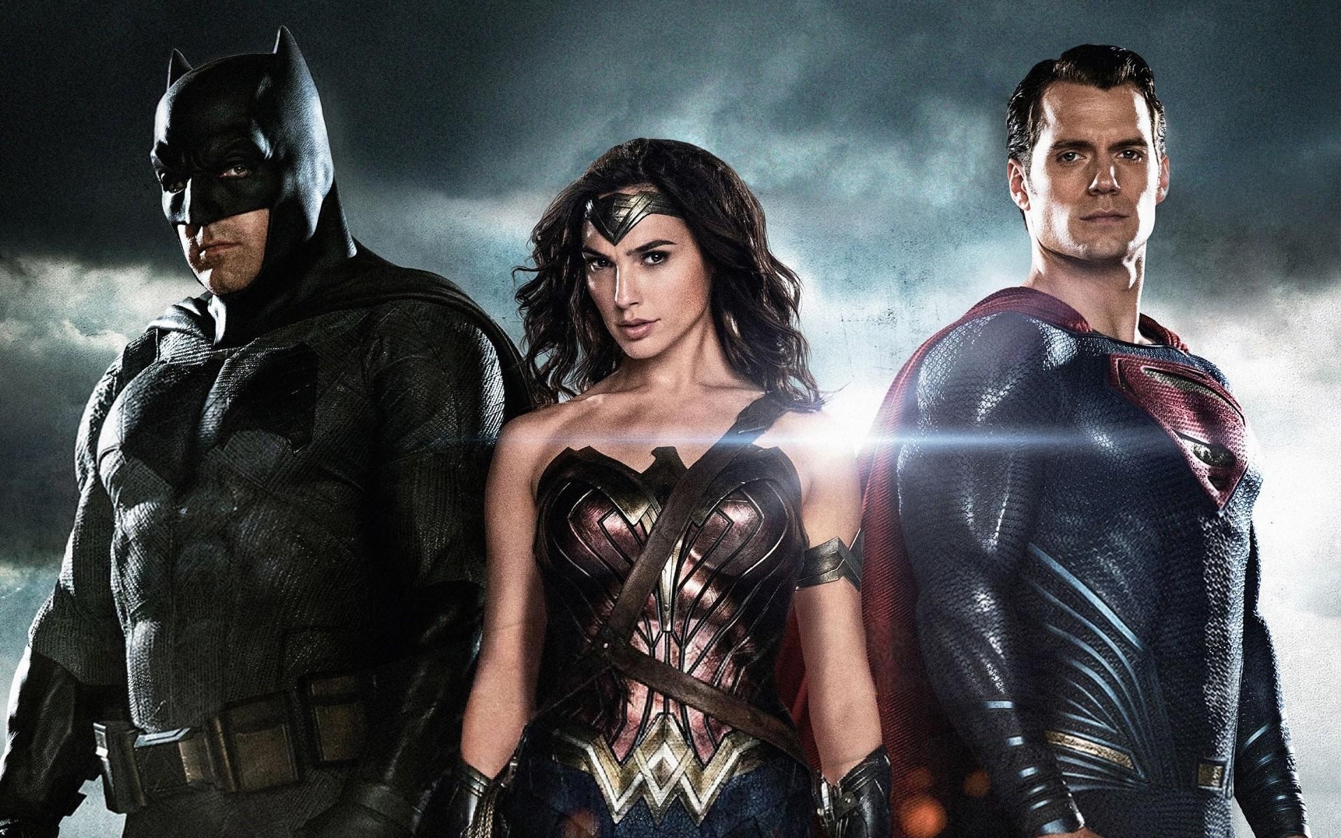 1920x1200 Batman Wonder Woman Superman In Man Of Steel Movie Wallpaper, Desktop