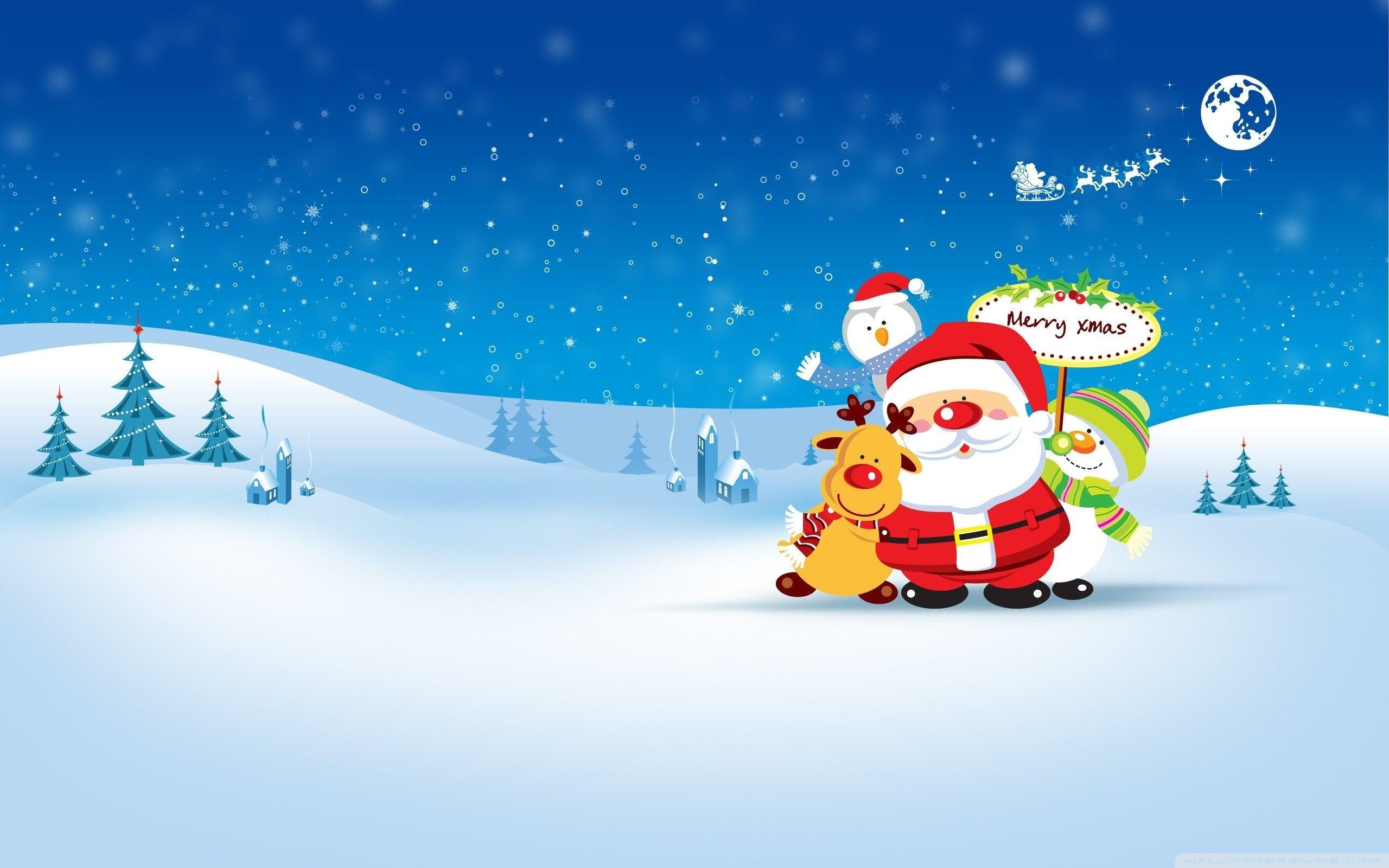 2560x1600 Christmas Cartoon Wallpaper Free Christmas Cartoon Background, Desktop