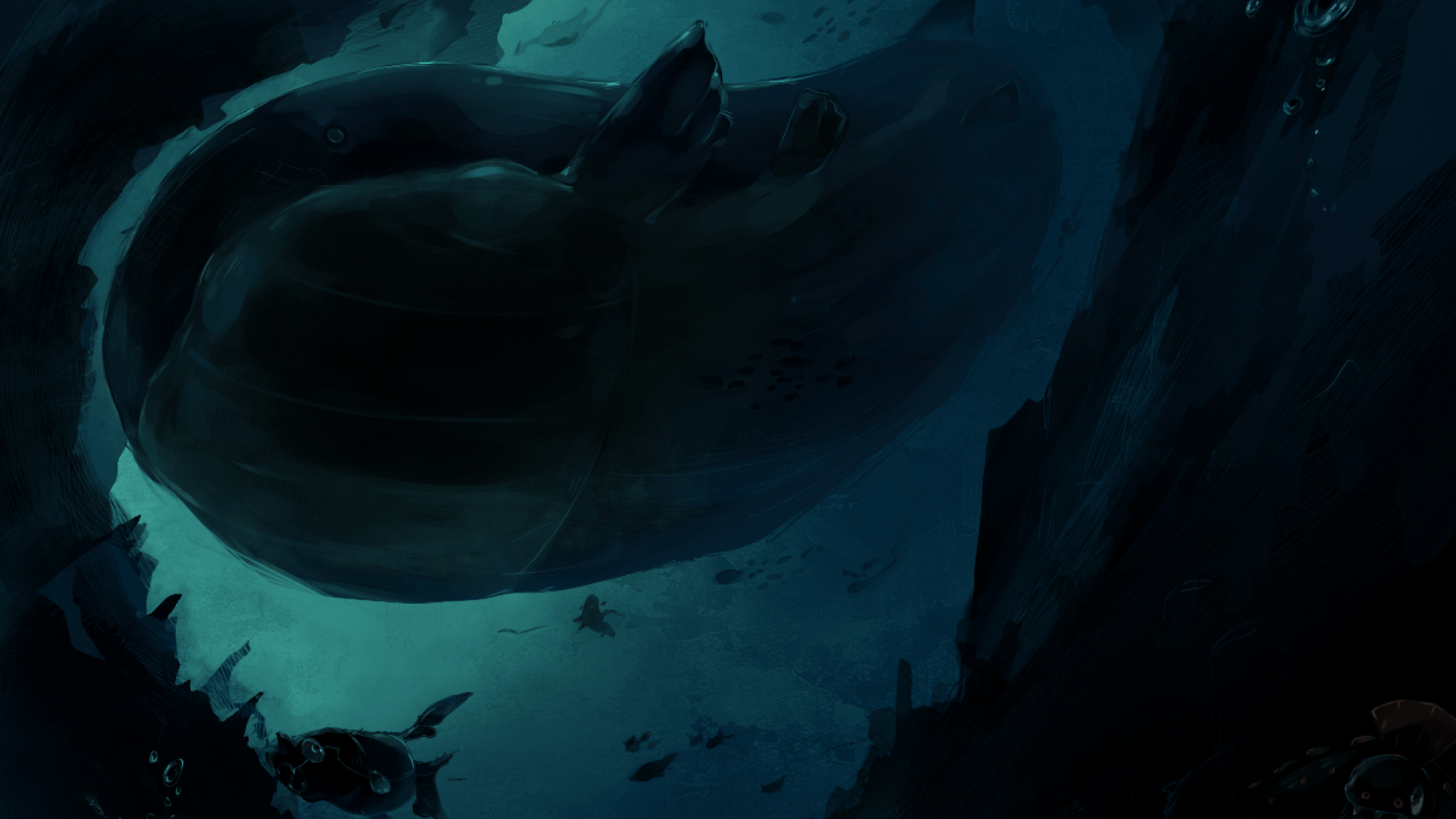 1920x1080 ScreenHeaven: Pokemon Wailord underwater desktop and mobile background, Desktop