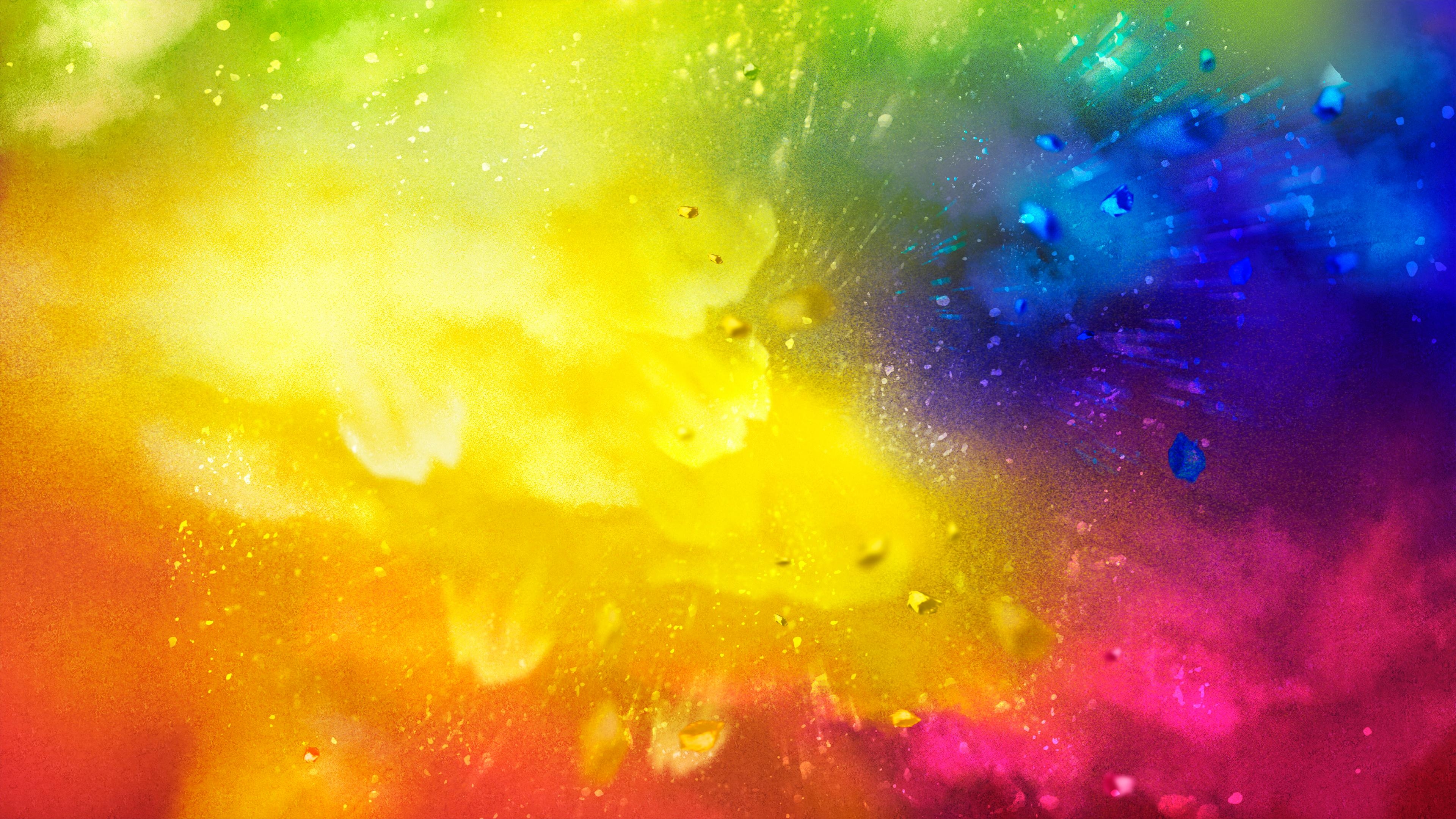 3840x2160 4K Holi Splash Wallpaper HD, Desktop